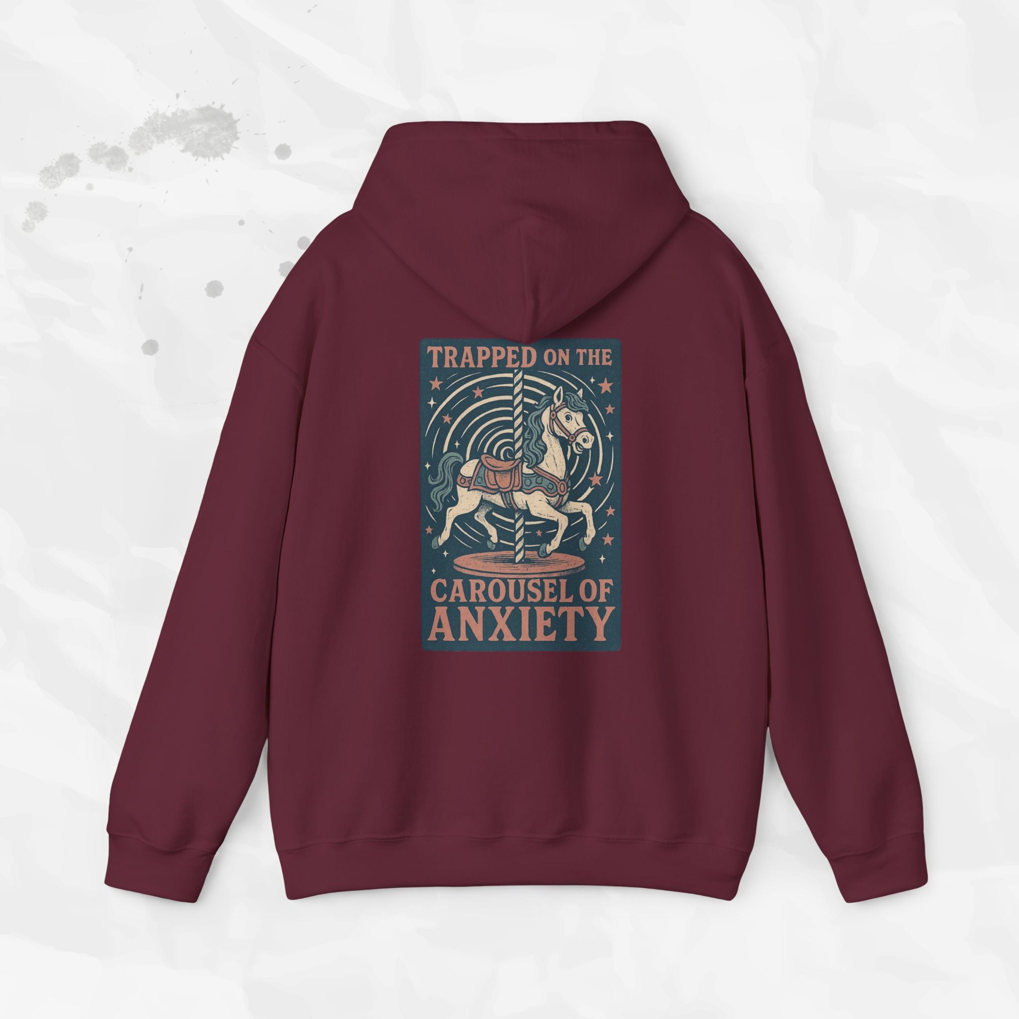 Trapped on the Carousel of Anxiety - Hoodie