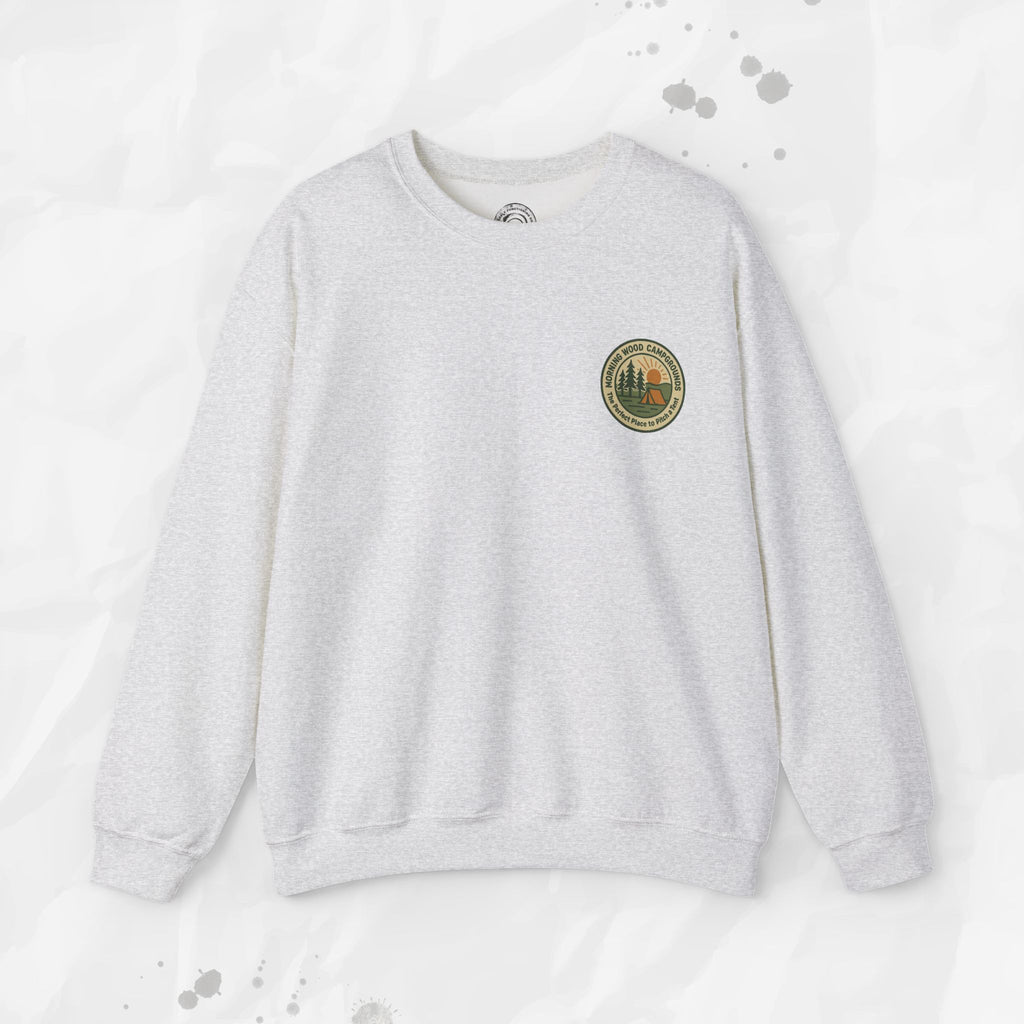 Morning Wood Campgrounds – T-Shirt (Pocket Print)