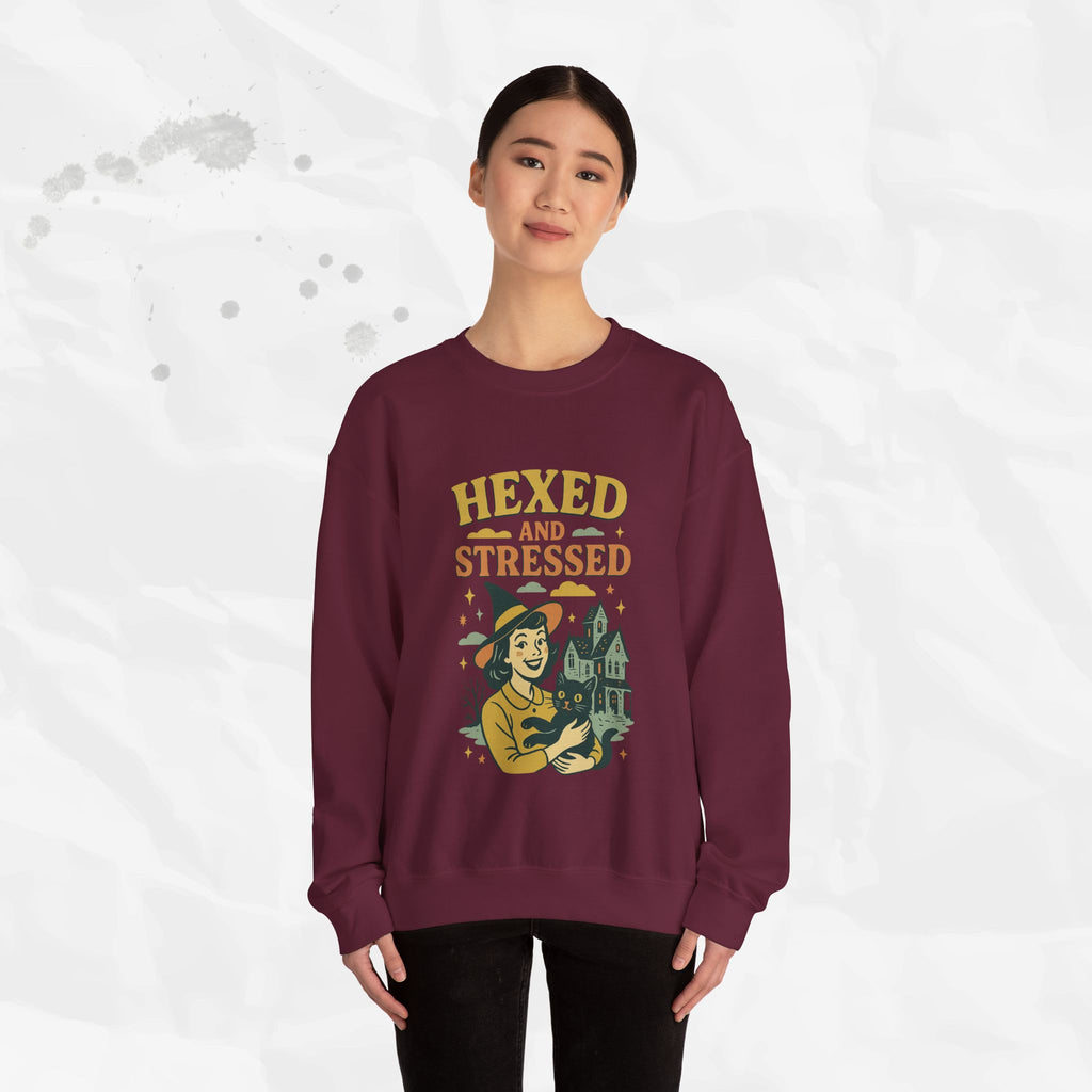 Hexed and Stressed – Crewneck Sweatshirt