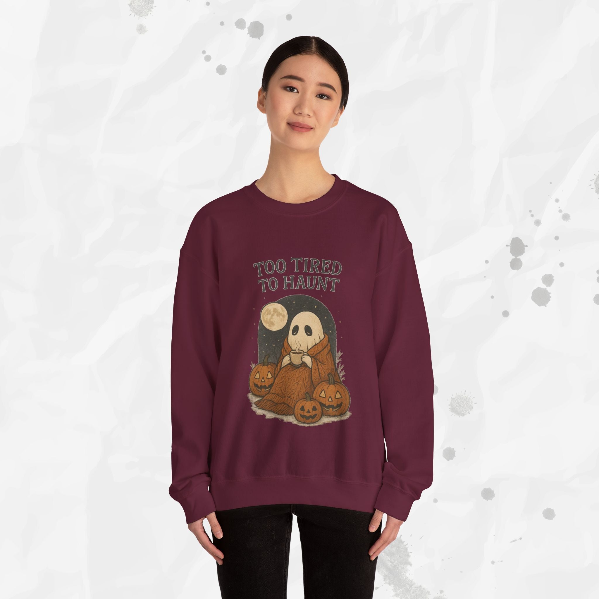 Too Tired to Haunt - Crewneck Sweatshirt