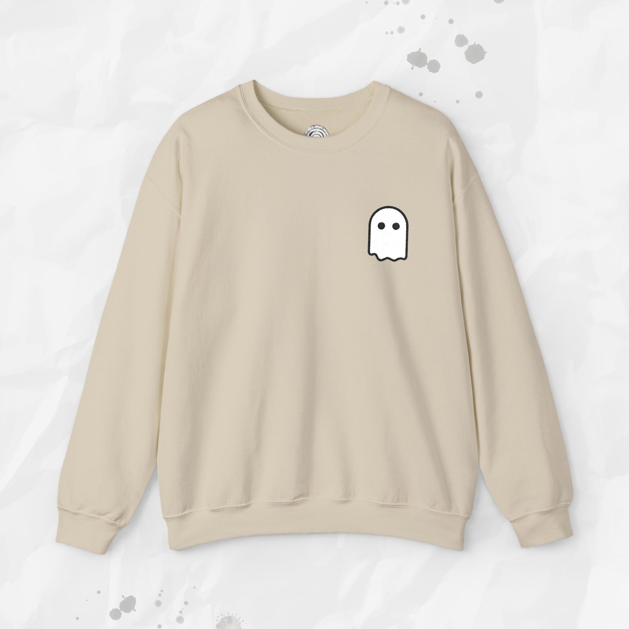 Ghost Icon – Embroidered Crewneck Sweatshirt