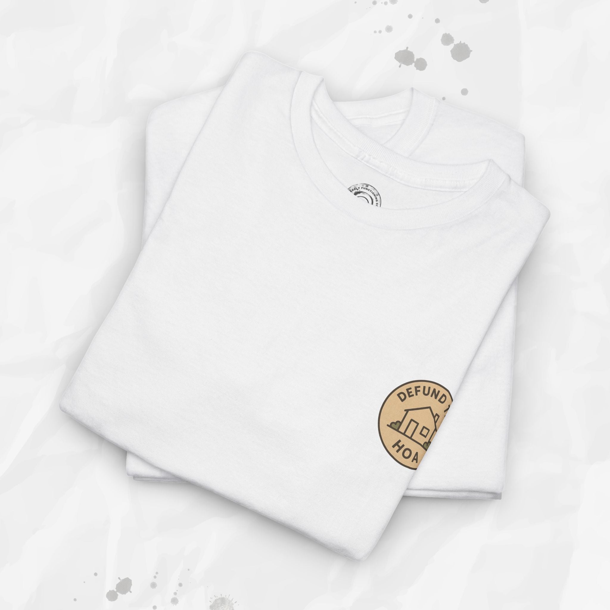 Defund the HOA – T-Shirt (Pocket Print)
