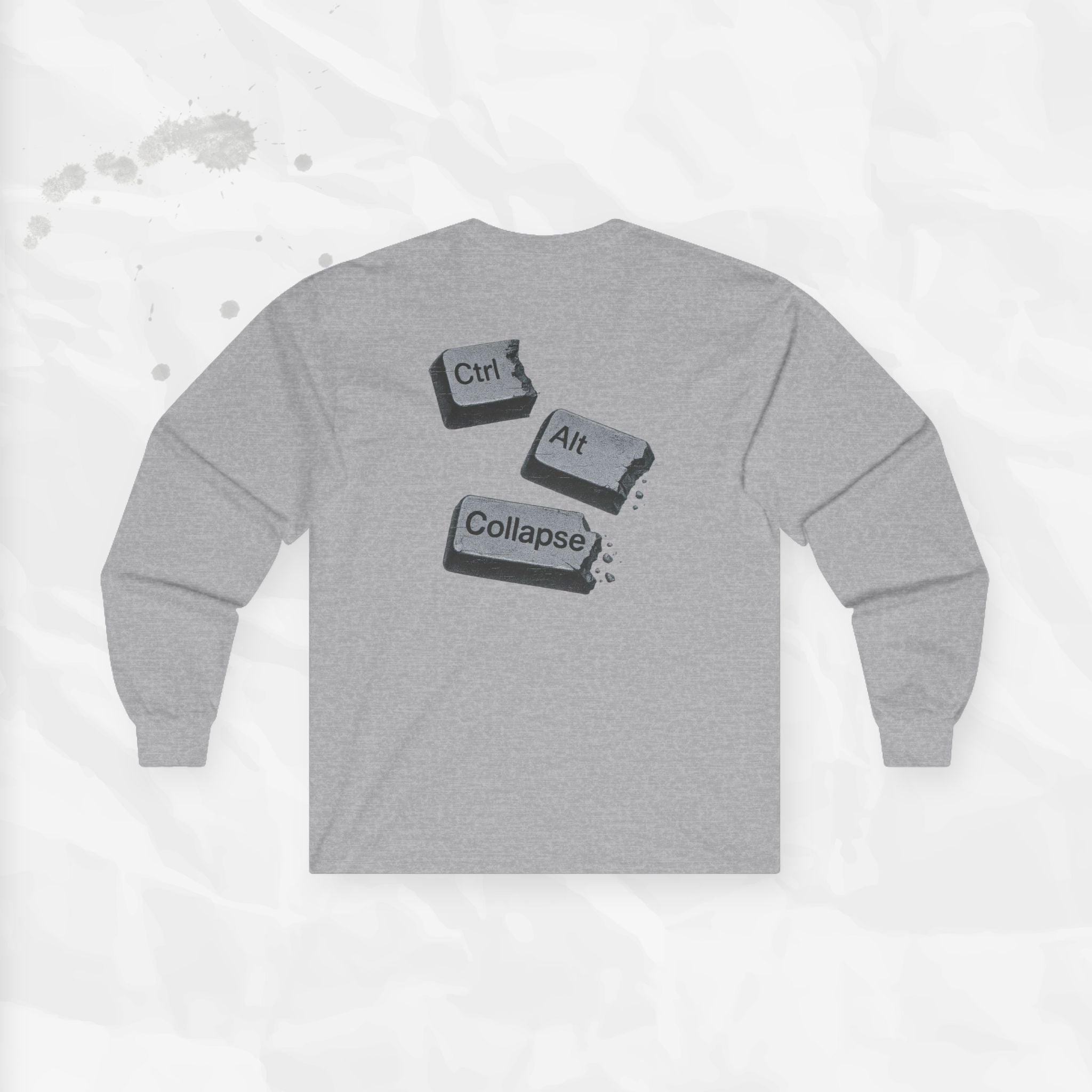 Ctrl Alt Collapse - Long Sleeve T-Shirt