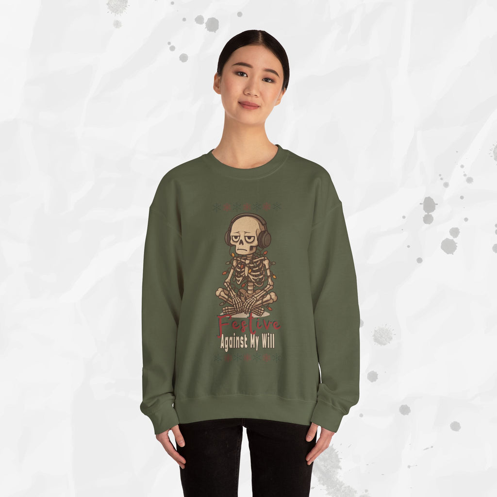Festive Against My Will – Crewneck Sweatshirt