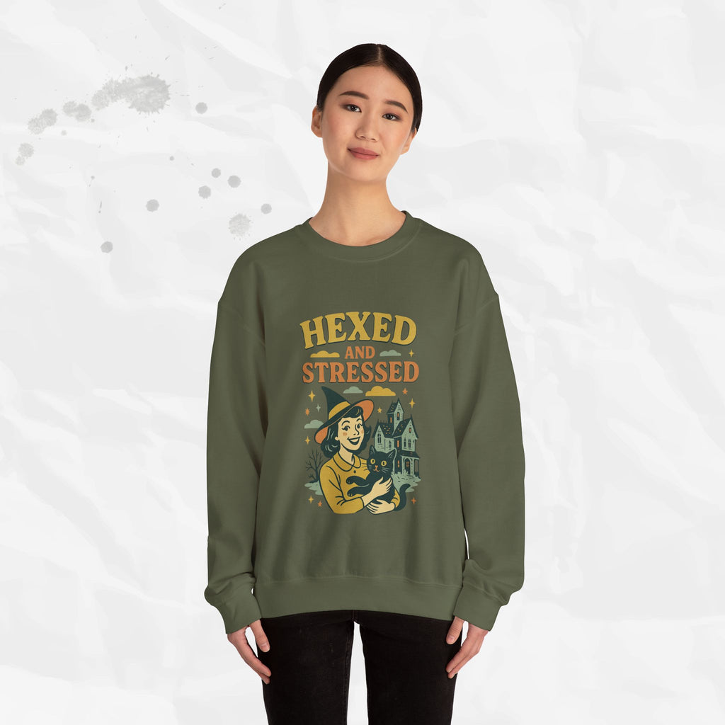 Hexed and Stressed – Crewneck Sweatshirt