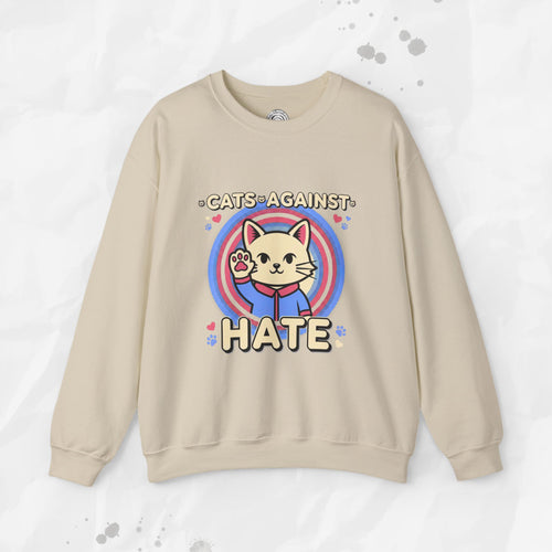 Cats Against Hate – Crewneck Sweatshirt