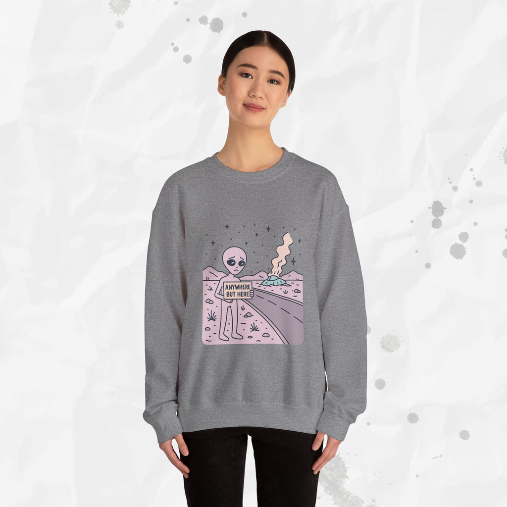 Anywhere But Here - Crewneck Sweatshirt