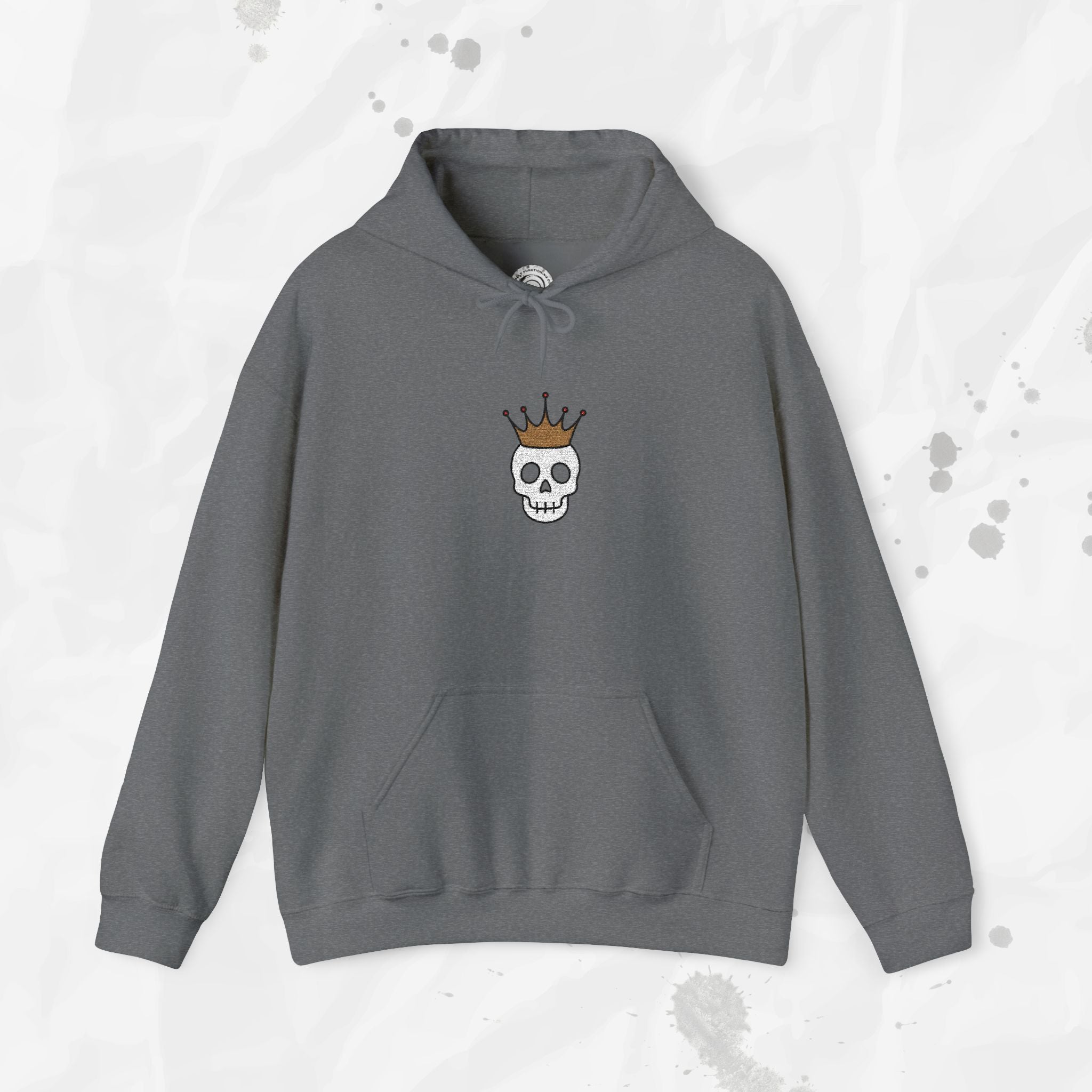 Crown Skull - Embroidered Hoodie