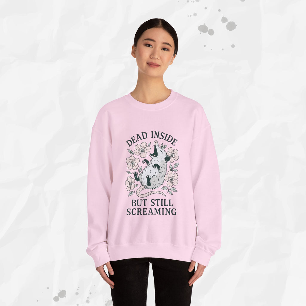 Dead Inside but Still Screaming – Crewneck Sweatshirt