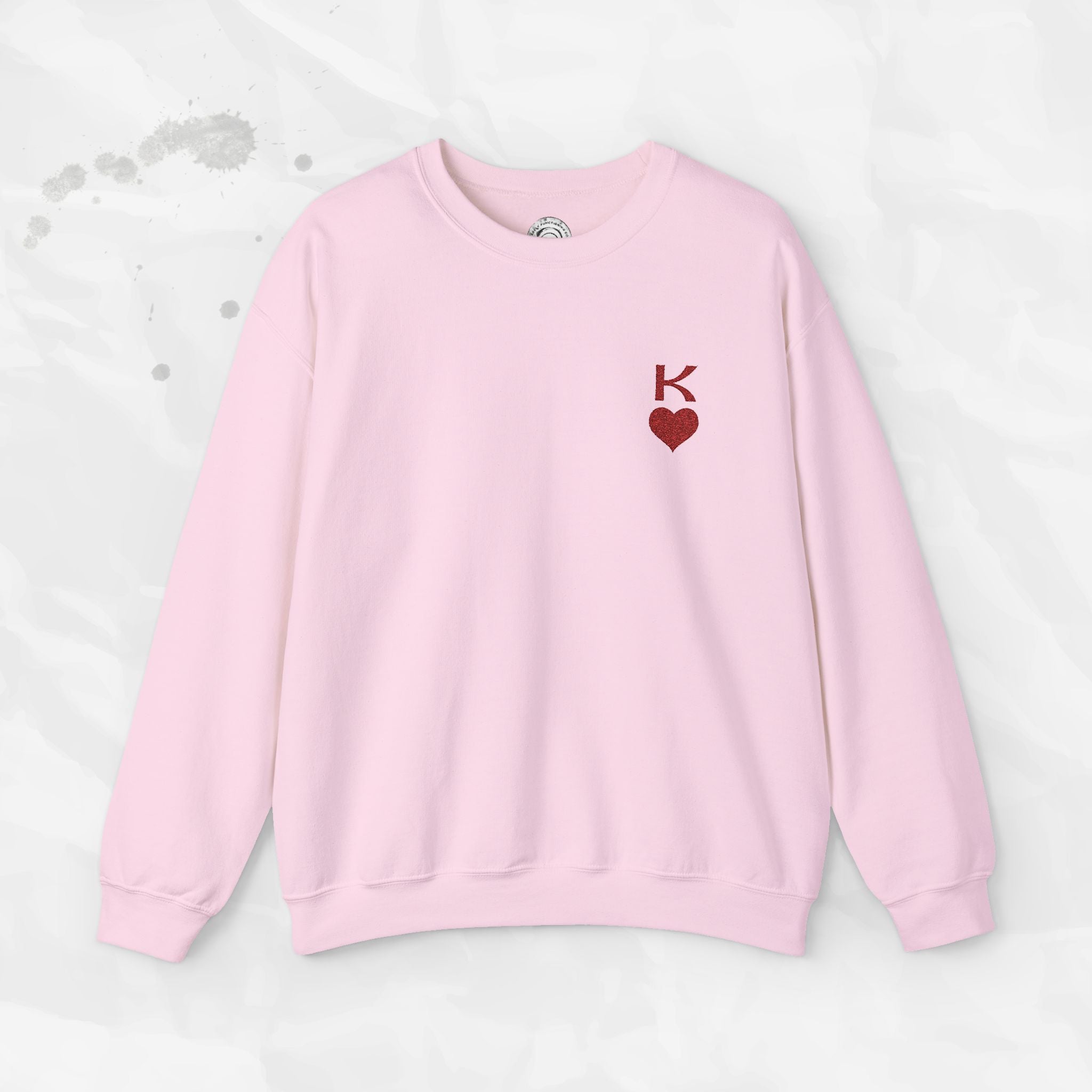 King of Hearts – Embroidered Crewneck Sweatshirt