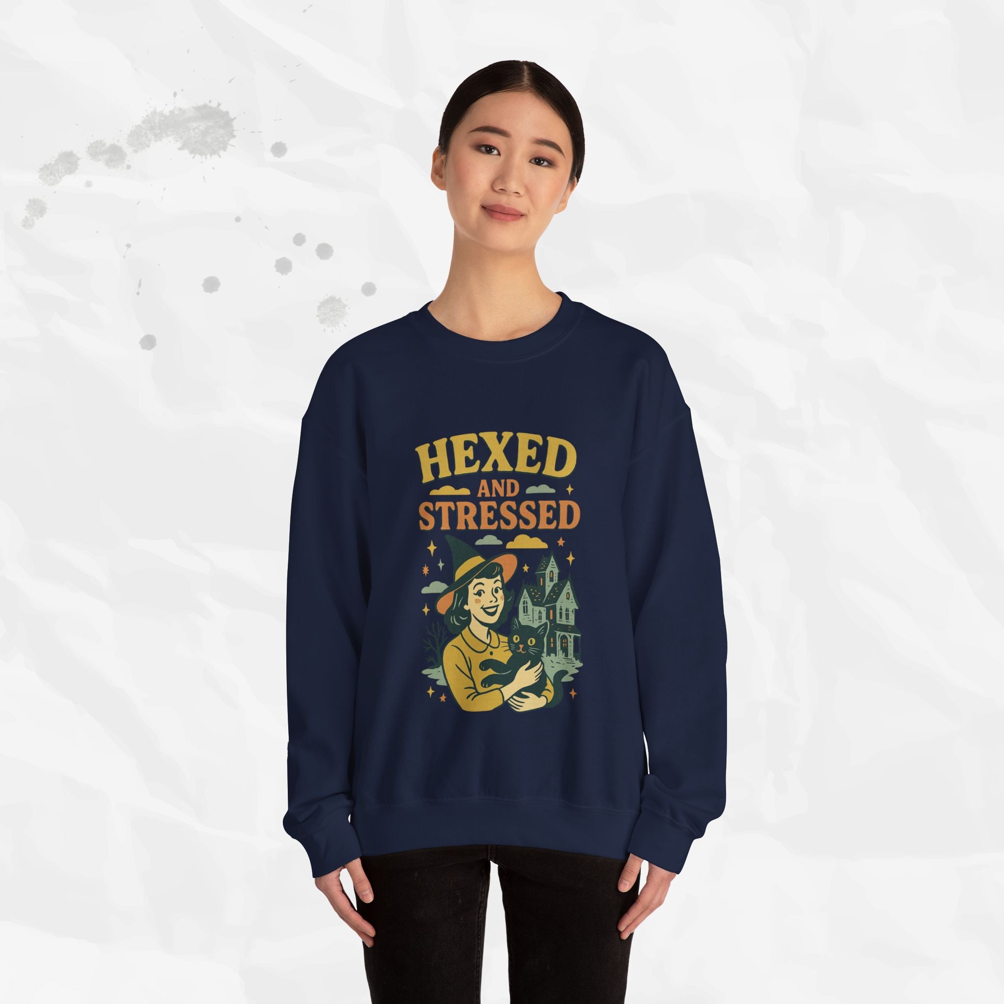 Hexed and Stressed – Crewneck Sweatshirt