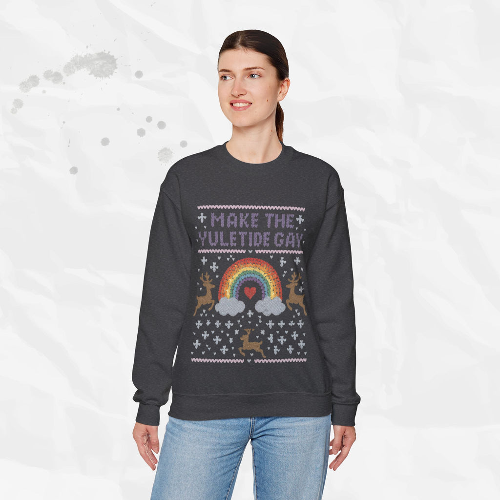Make the Yuletide Gay – Crewneck Sweatshirt
