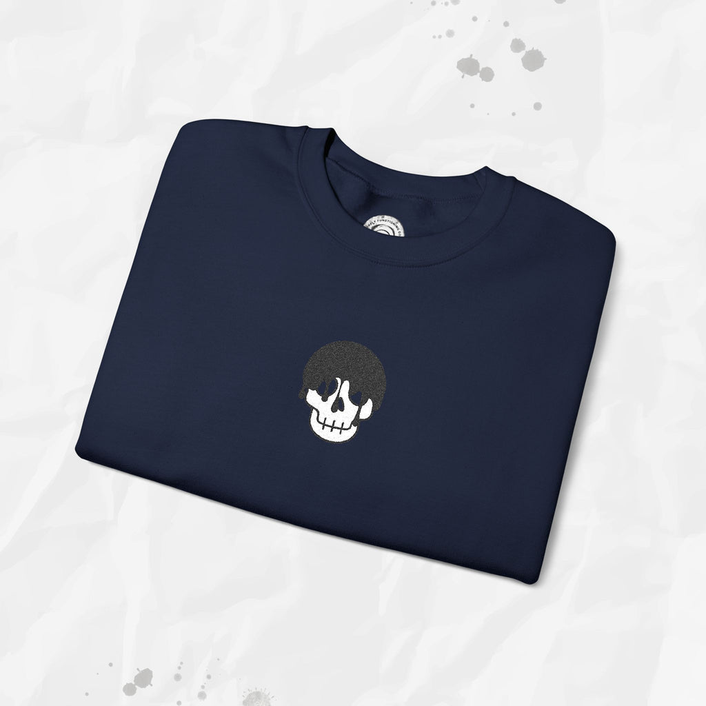 Skull Icon – Embroidered Crewneck Sweatshirt