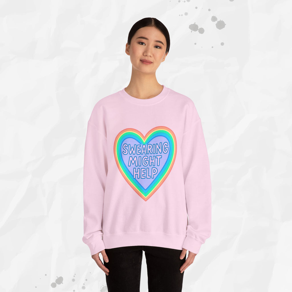 Swearing Might Help – Crewneck Sweatshirt