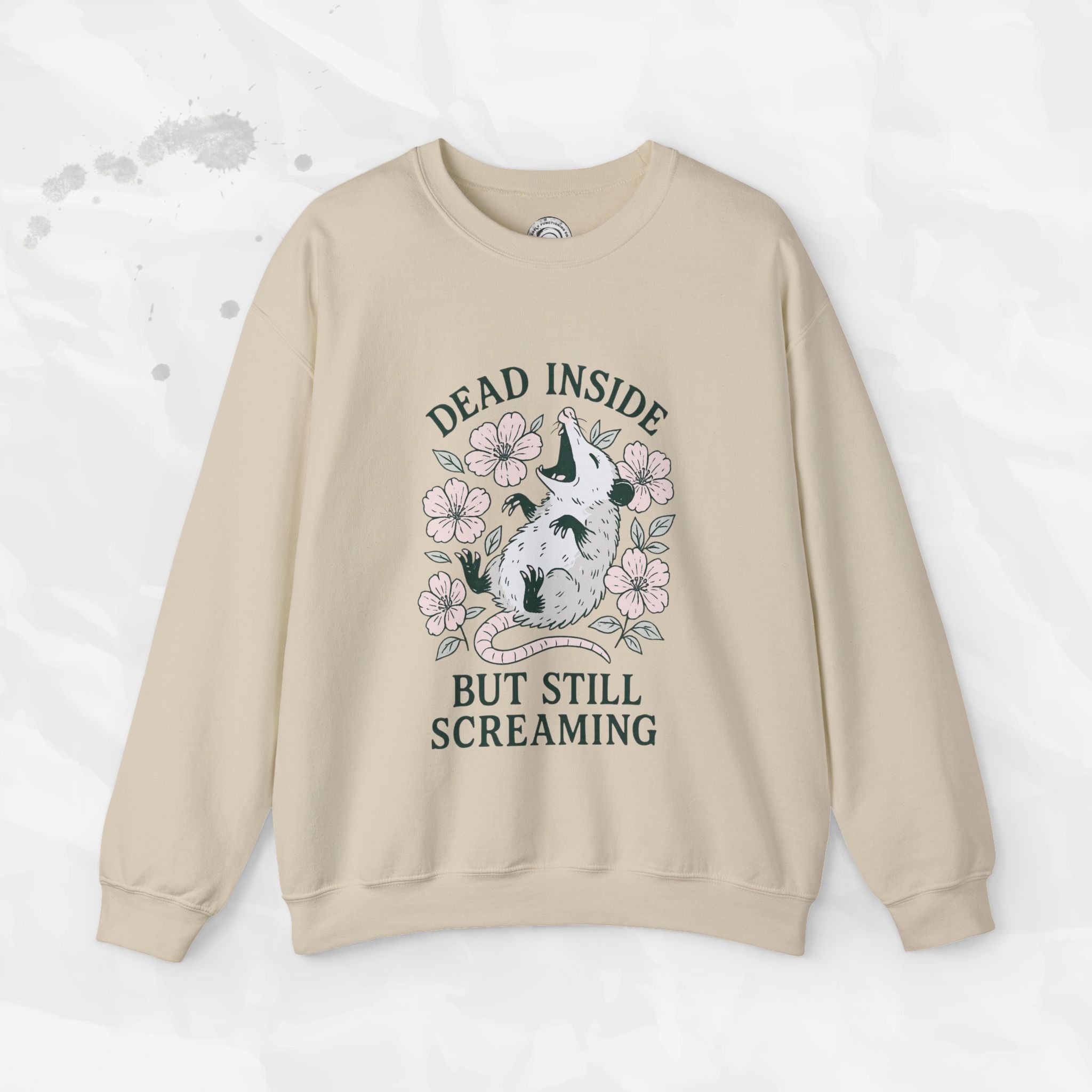 Dead Inside but Still Screaming – Crewneck Sweatshirt