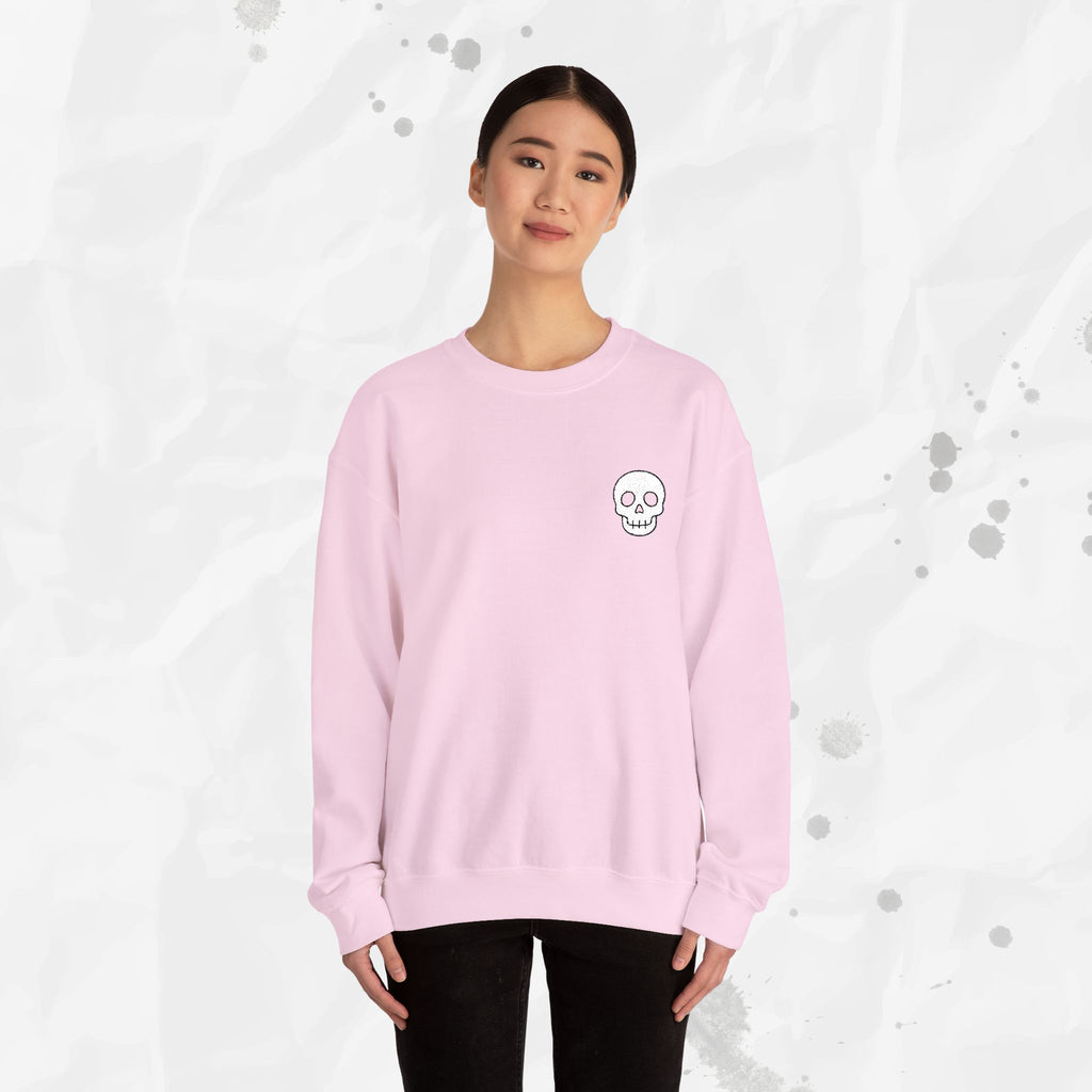 Skull Icon – Embroidered Crewneck Sweatshirt