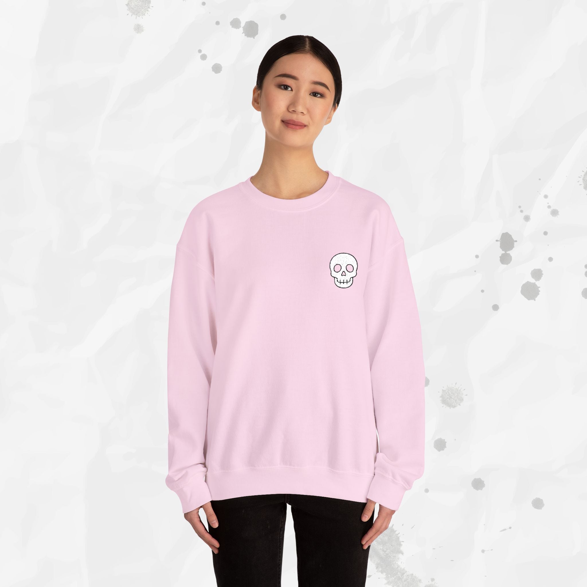 Skull Icon – Embroidered Crewneck Sweatshirt