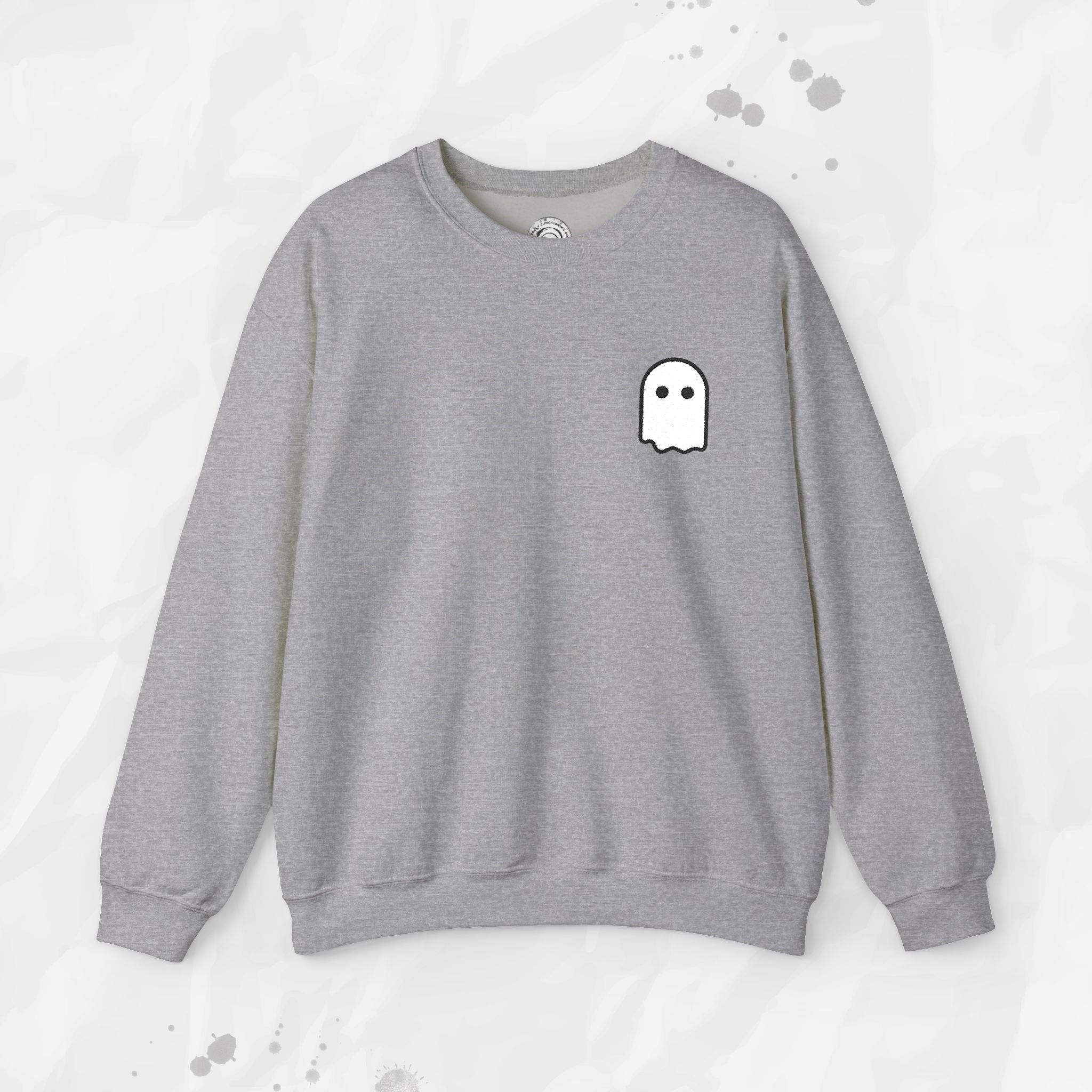 Ghost Icon – Embroidered Crewneck Sweatshirt