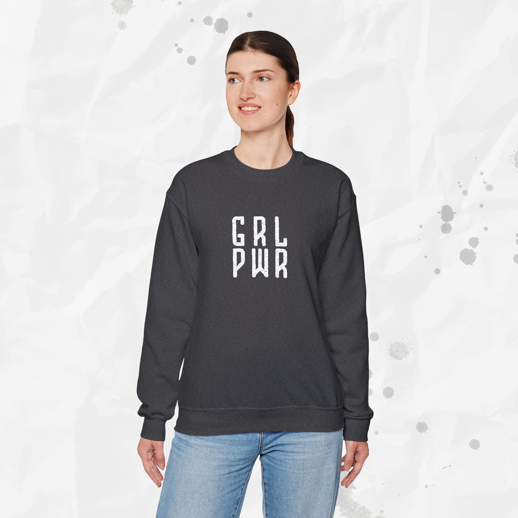 GRL PWR - Embroidered Crewneck Sweatshirt