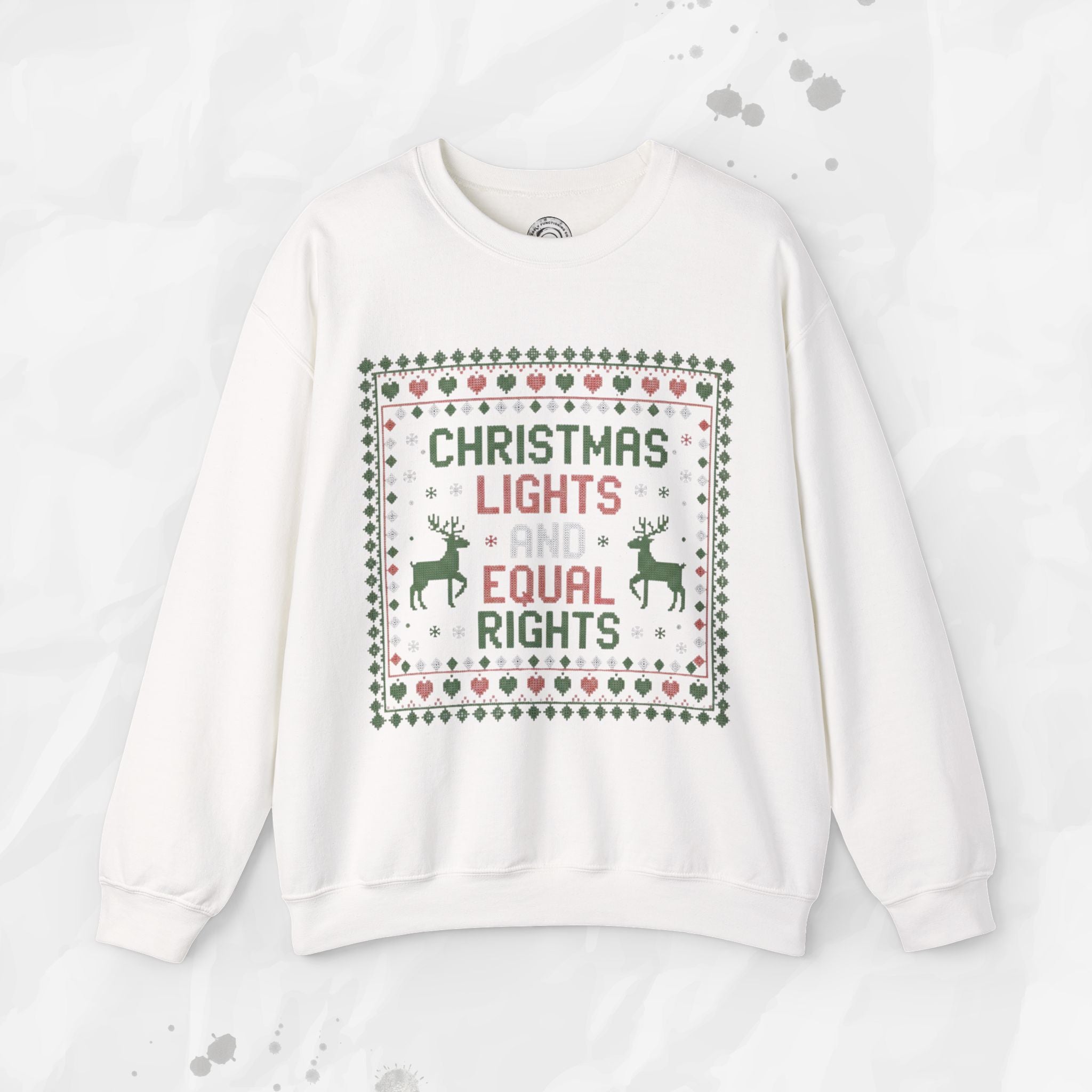 Christmas Lights and Equal Rights – Crewneck Sweatshirt