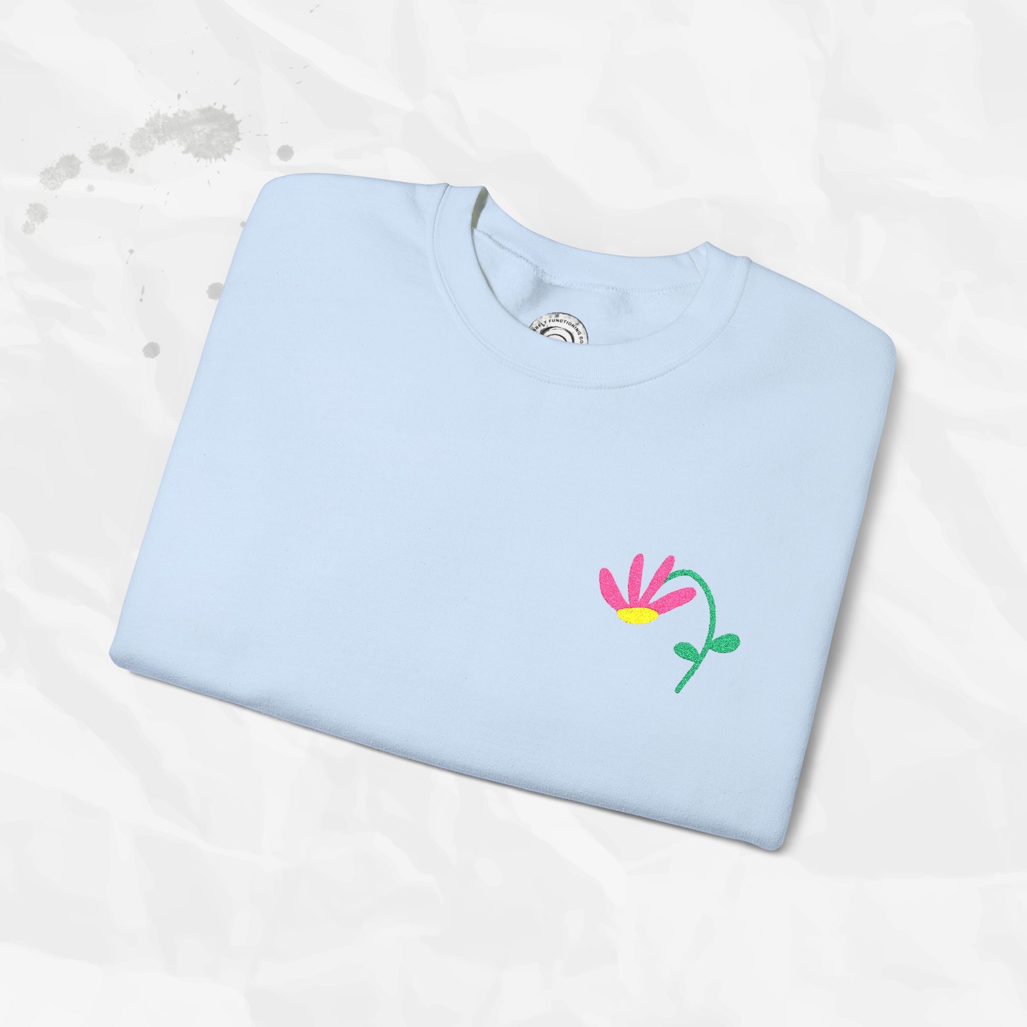 Bloom - Sweat-shirt à col rond brodé