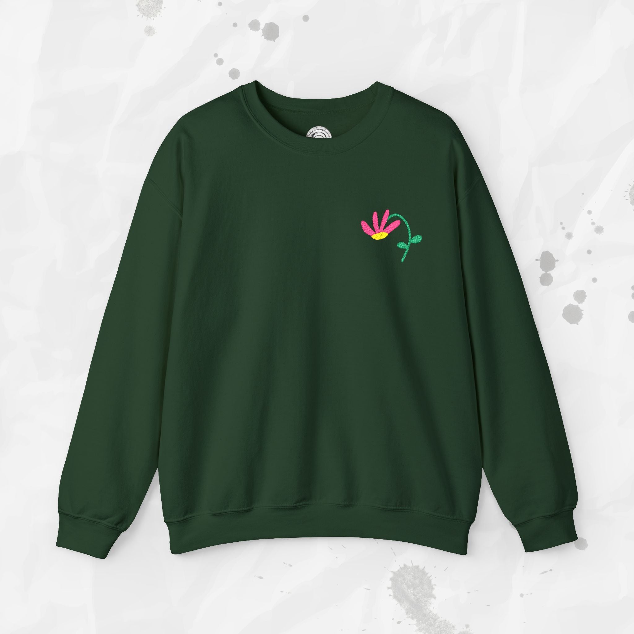 Bloom - Embroidered Crewneck Sweatshirt