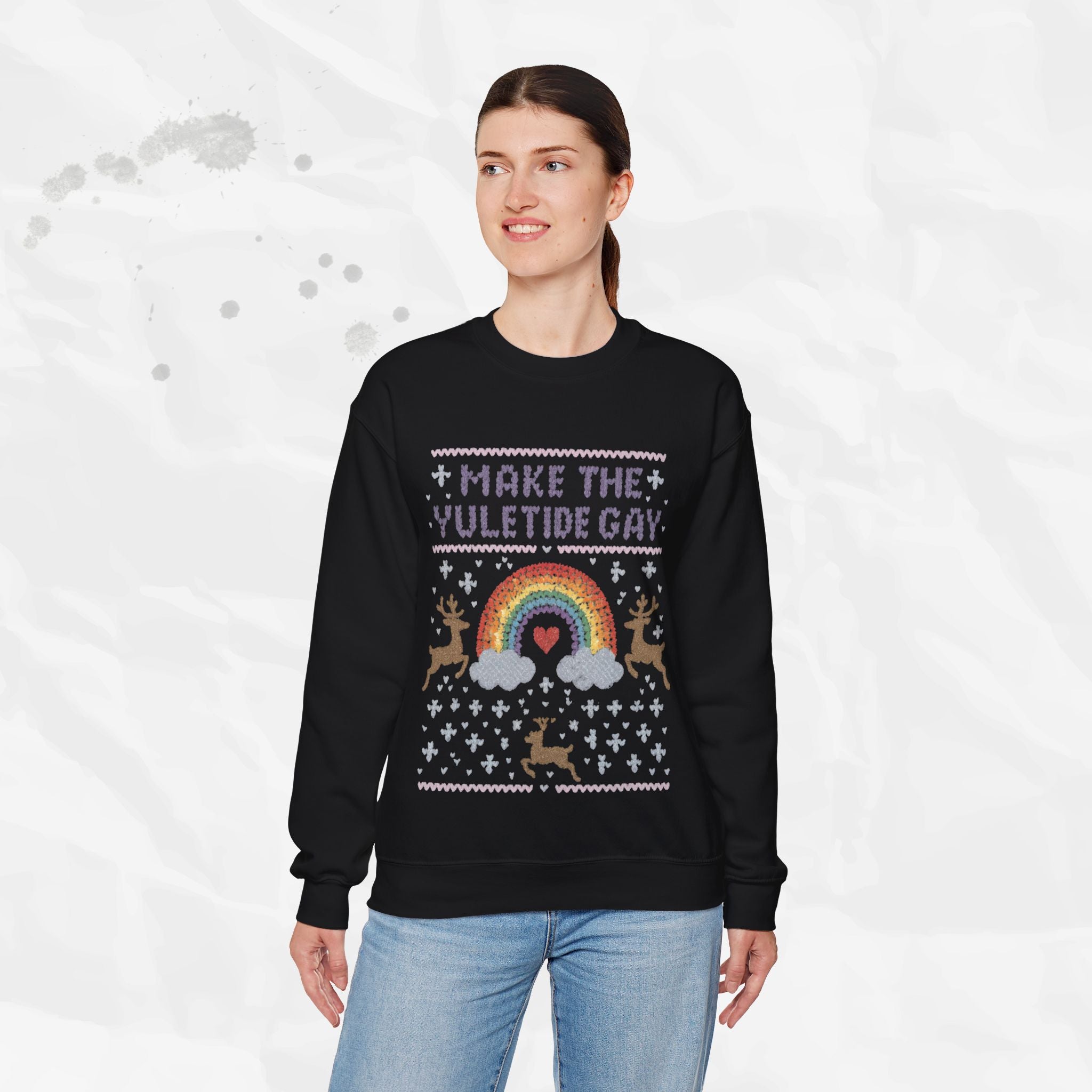 Make the Yuletide Gay – Crewneck Sweatshirt