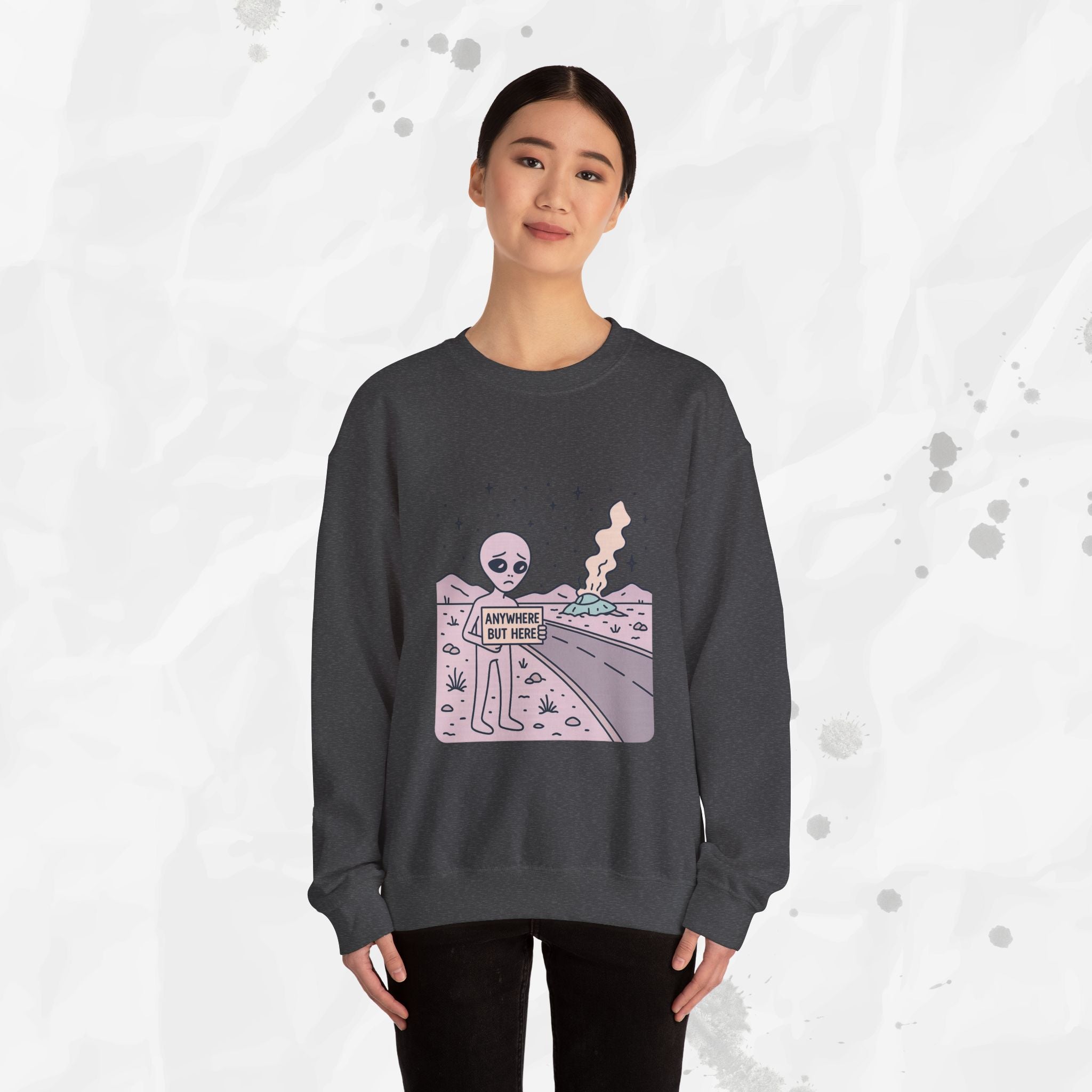 Anywhere But Here - Crewneck Sweatshirt