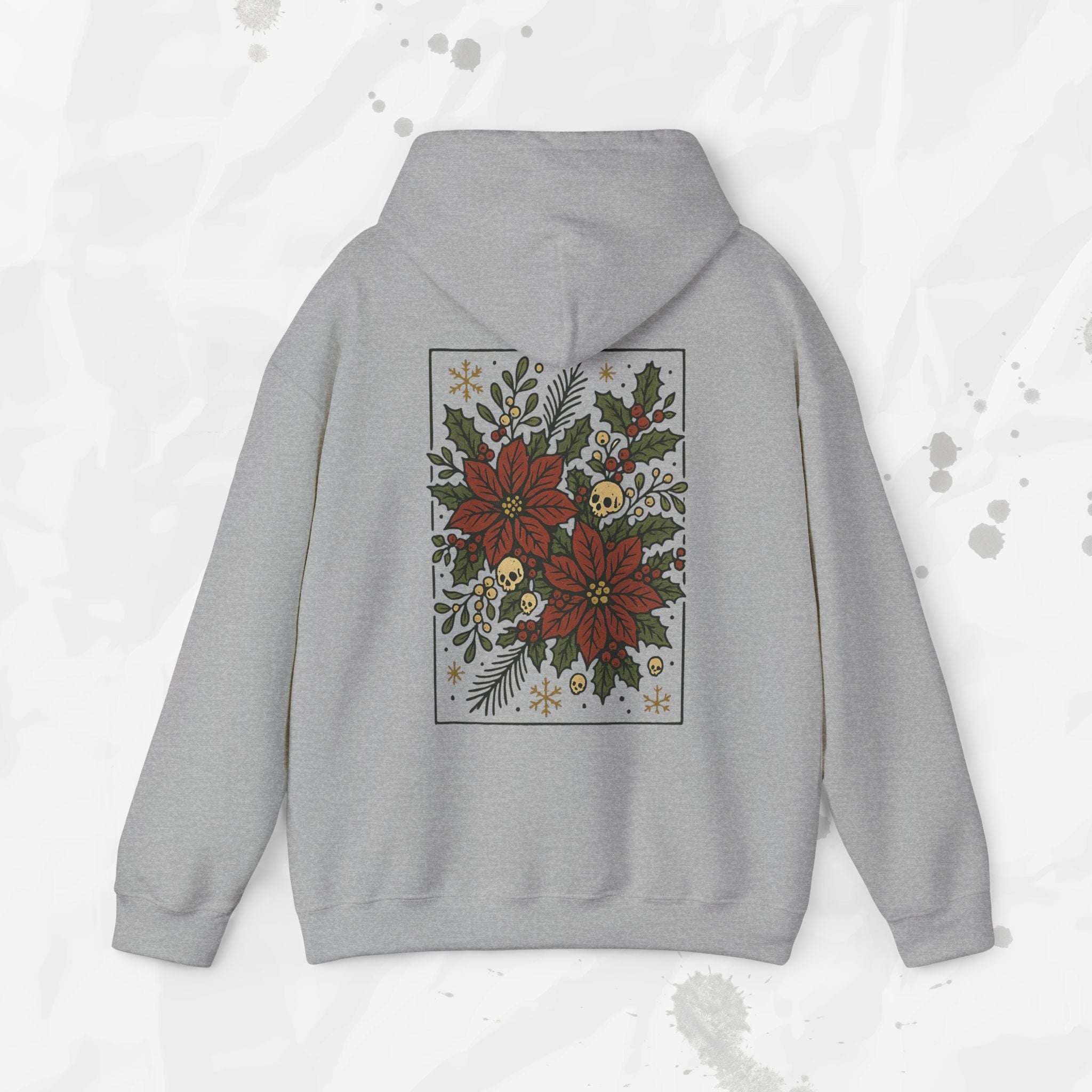 Skull Poinsettias – Hoodie