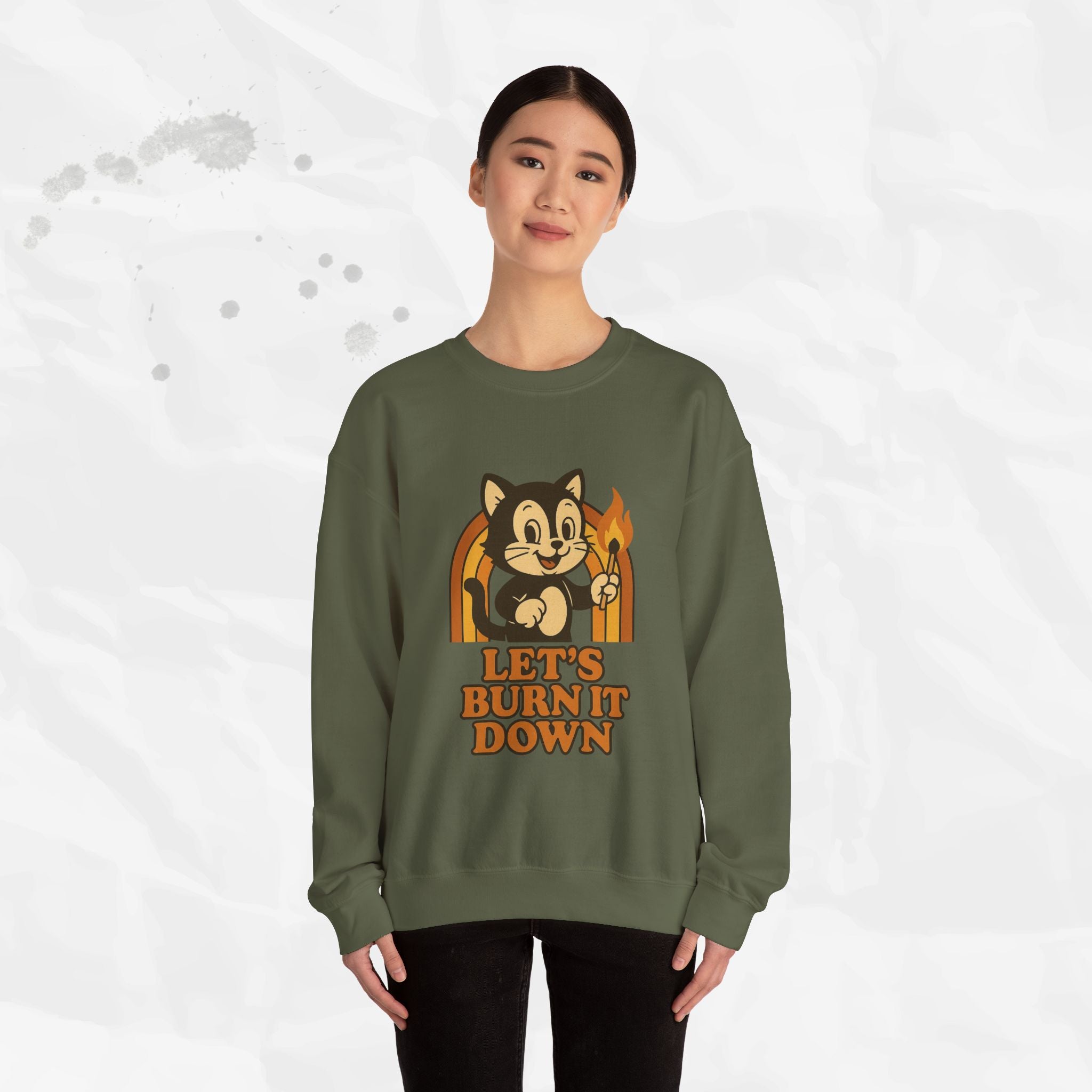 Let’s Burn It Down – Crewneck Sweatshirt