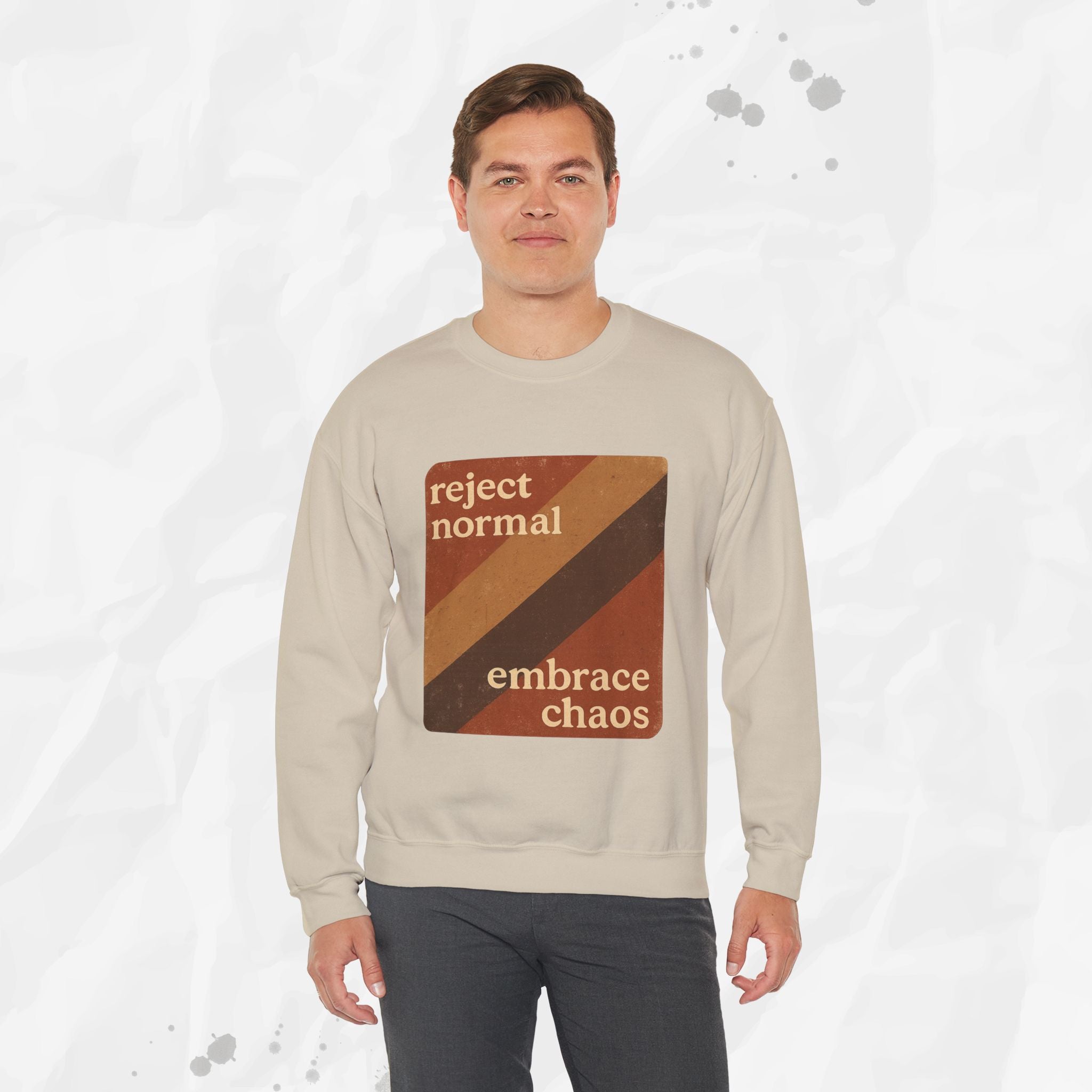 Reject Normal, Embrace Chaos – Crewneck Sweatshirt