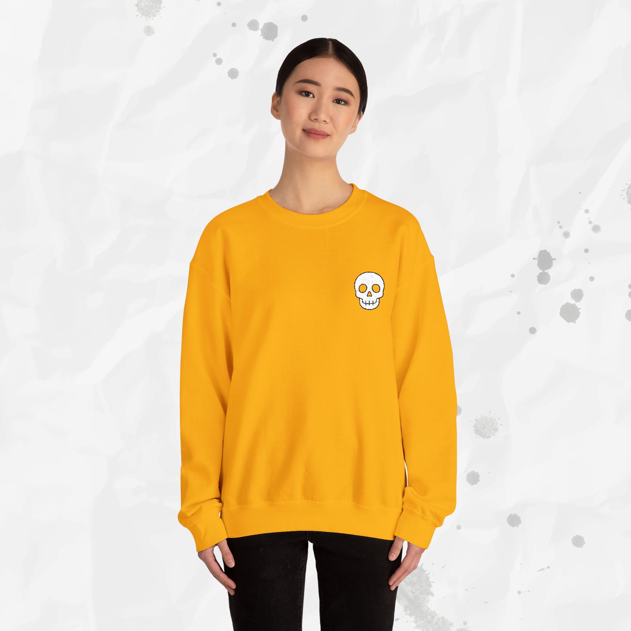 Skull Icon – Embroidered Crewneck Sweatshirt
