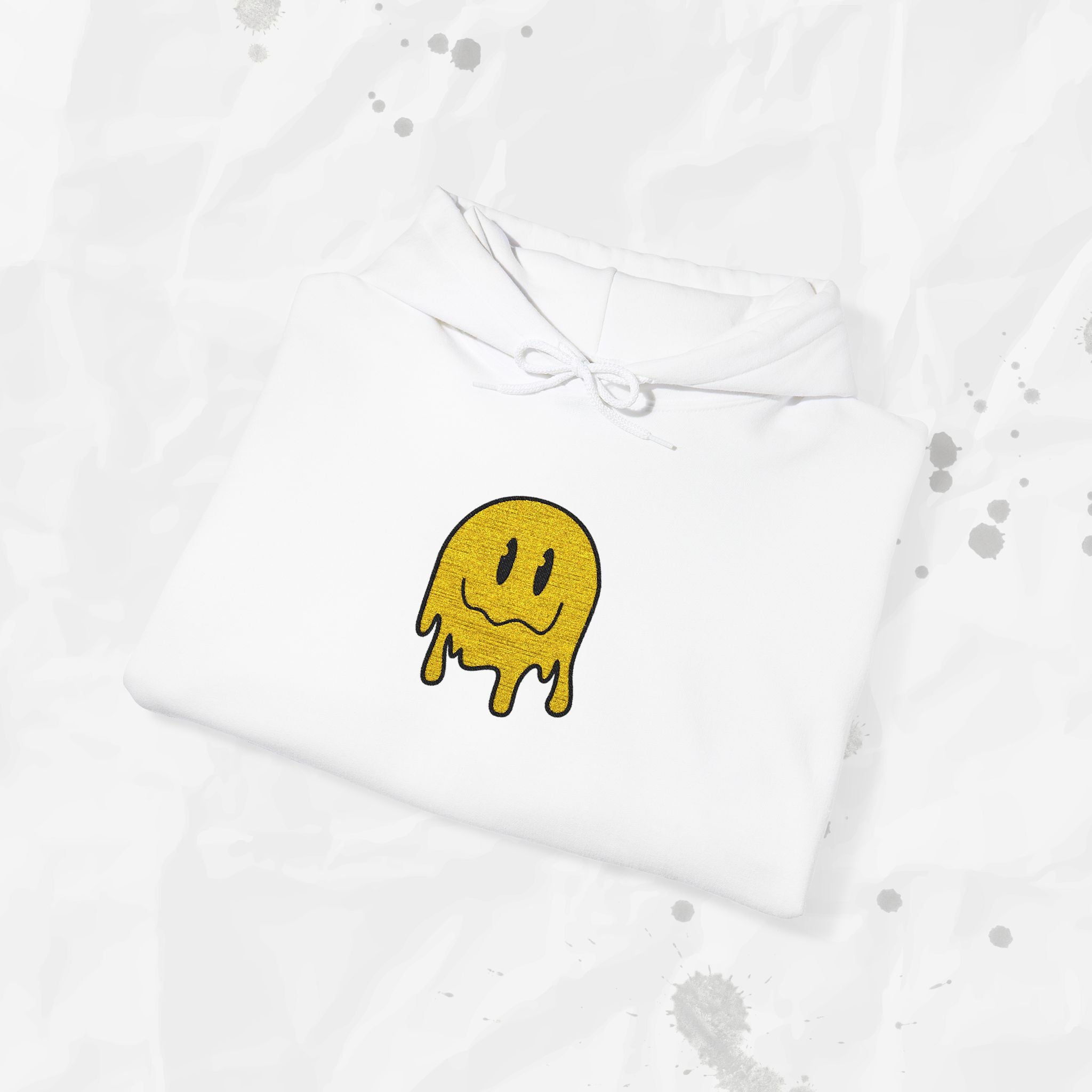 Melty Smiley - Embroidered Hoodie