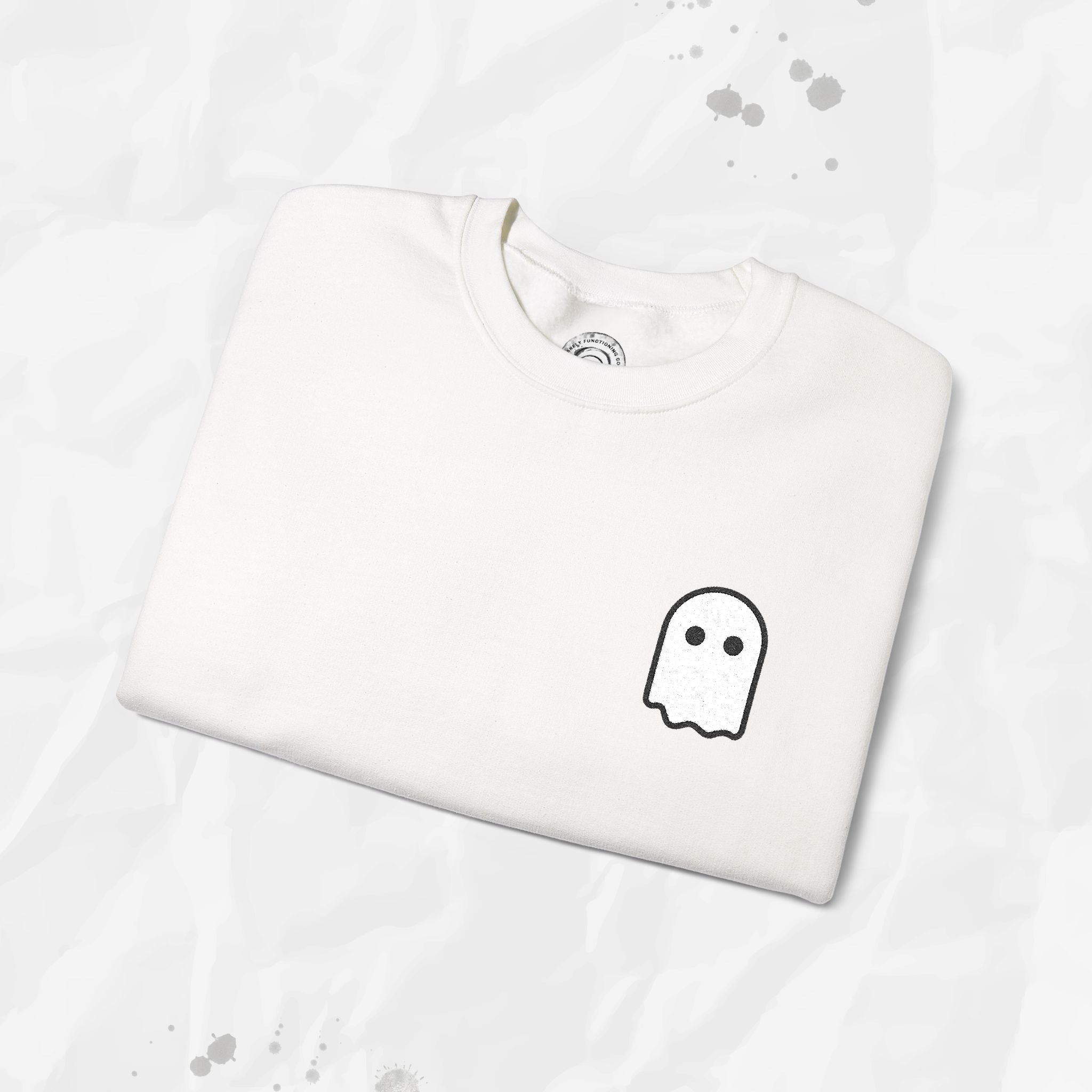 Sweat-shirt à col rond brodé Ghost Icon –