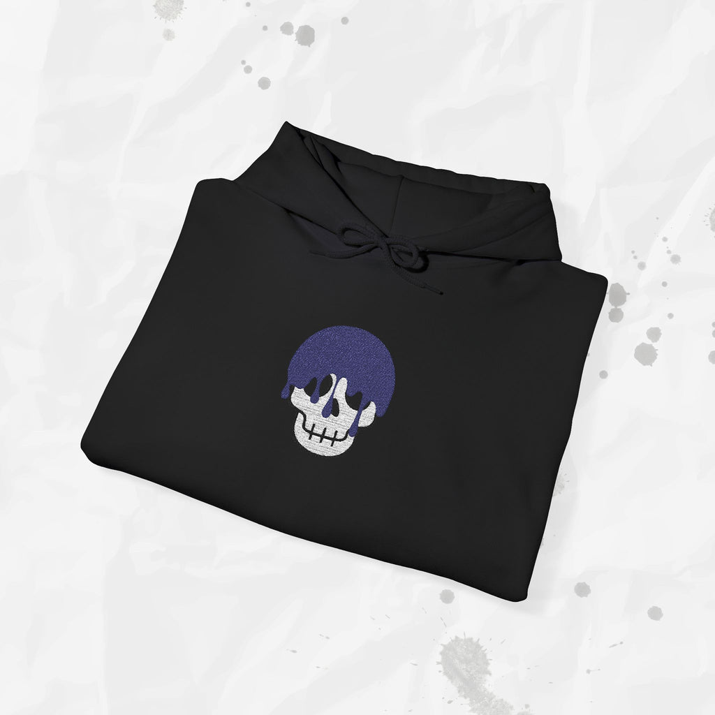 Dripping Skull – Embroidered Hoodie