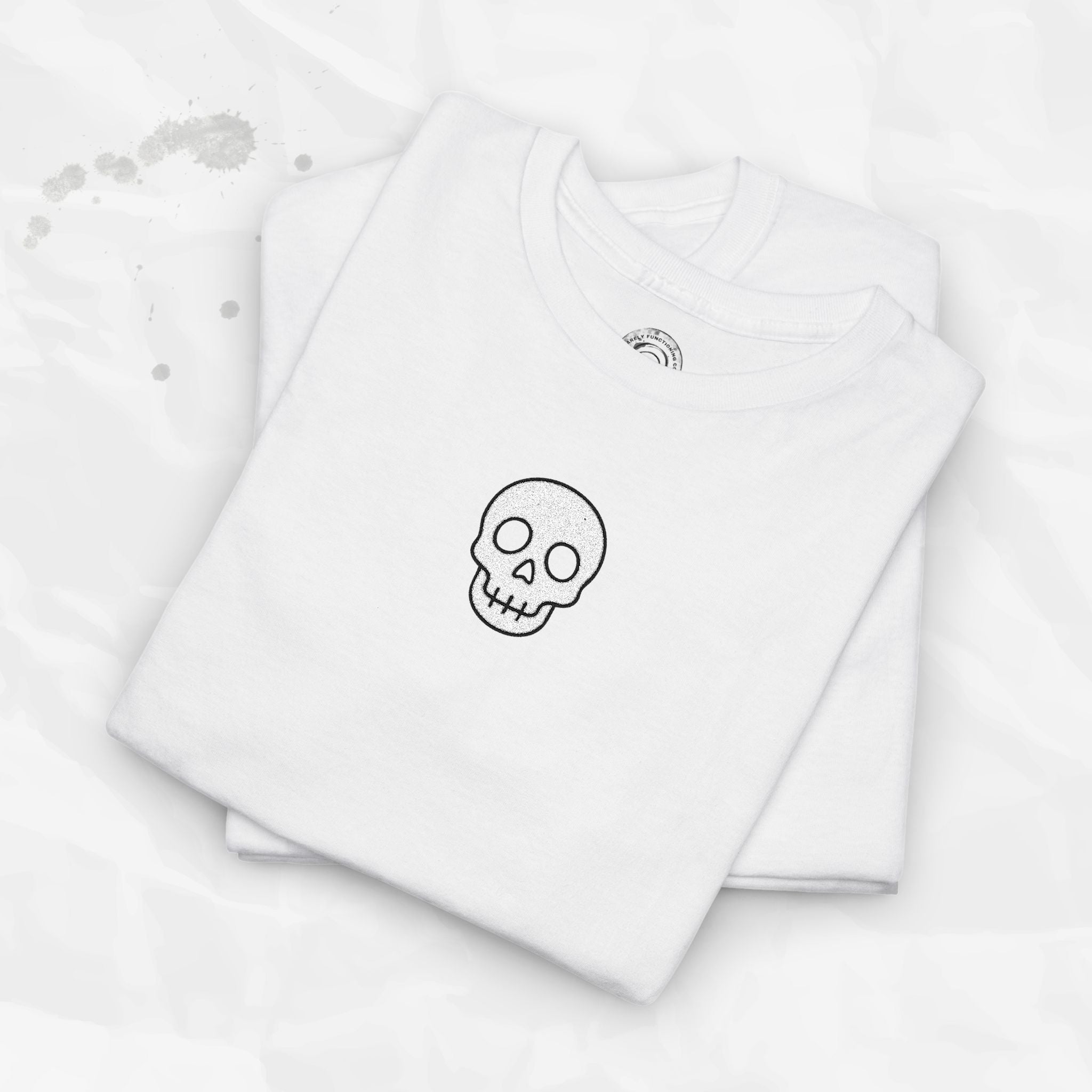 Skull Icon – Embroidered T-Shirt