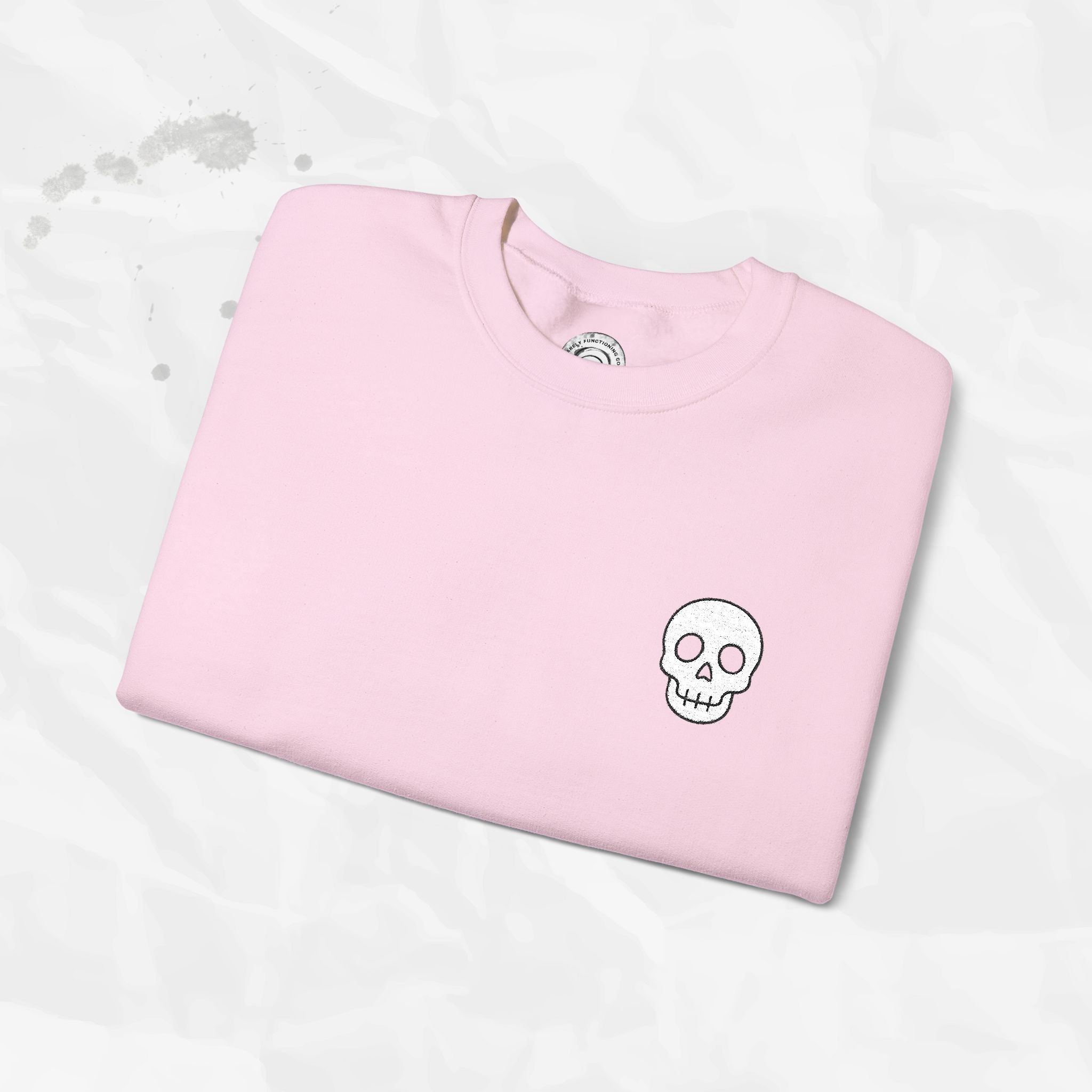 Skull Icon – Embroidered Crewneck Sweatshirt