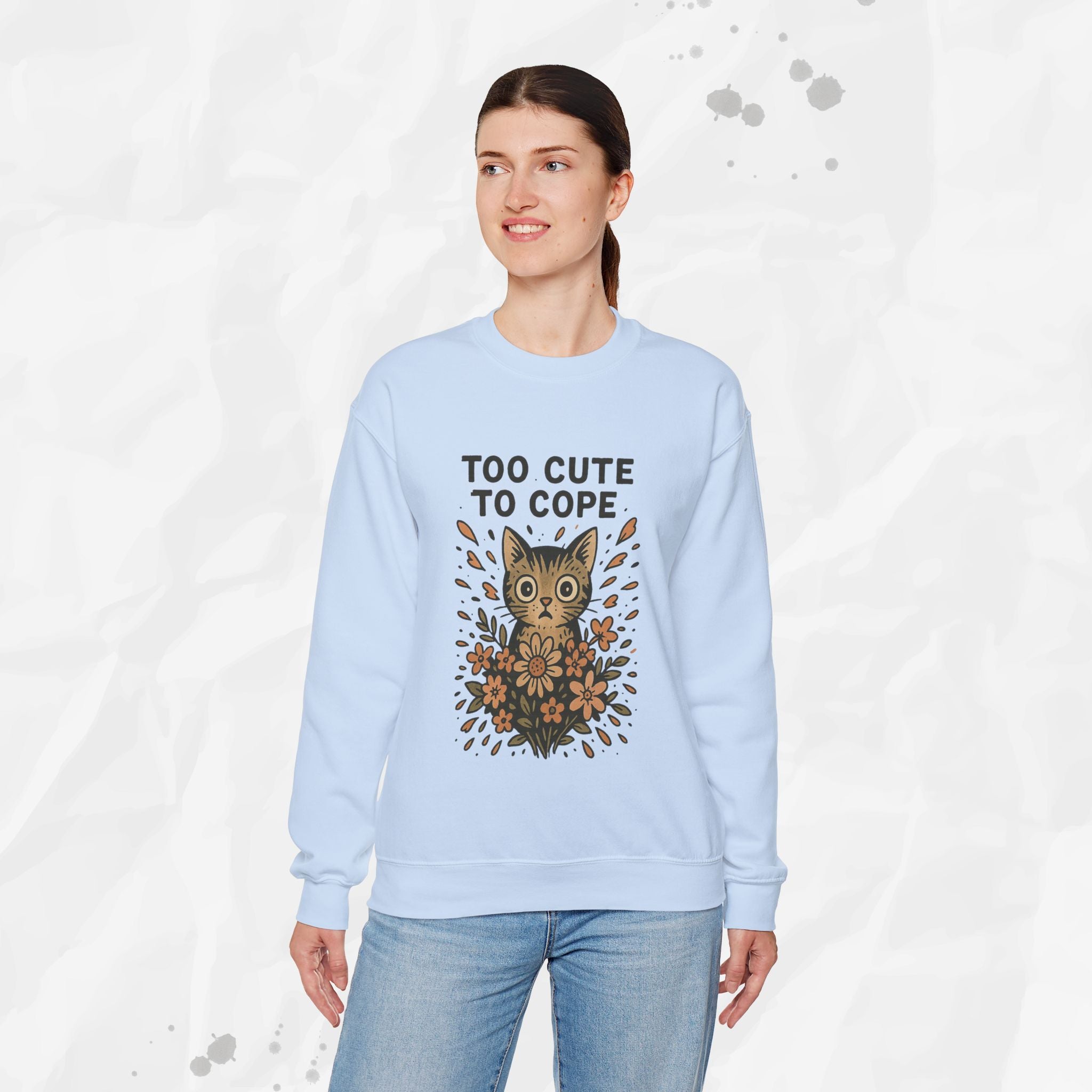 Too Cute to Cope - Crewneck Sweatshirt