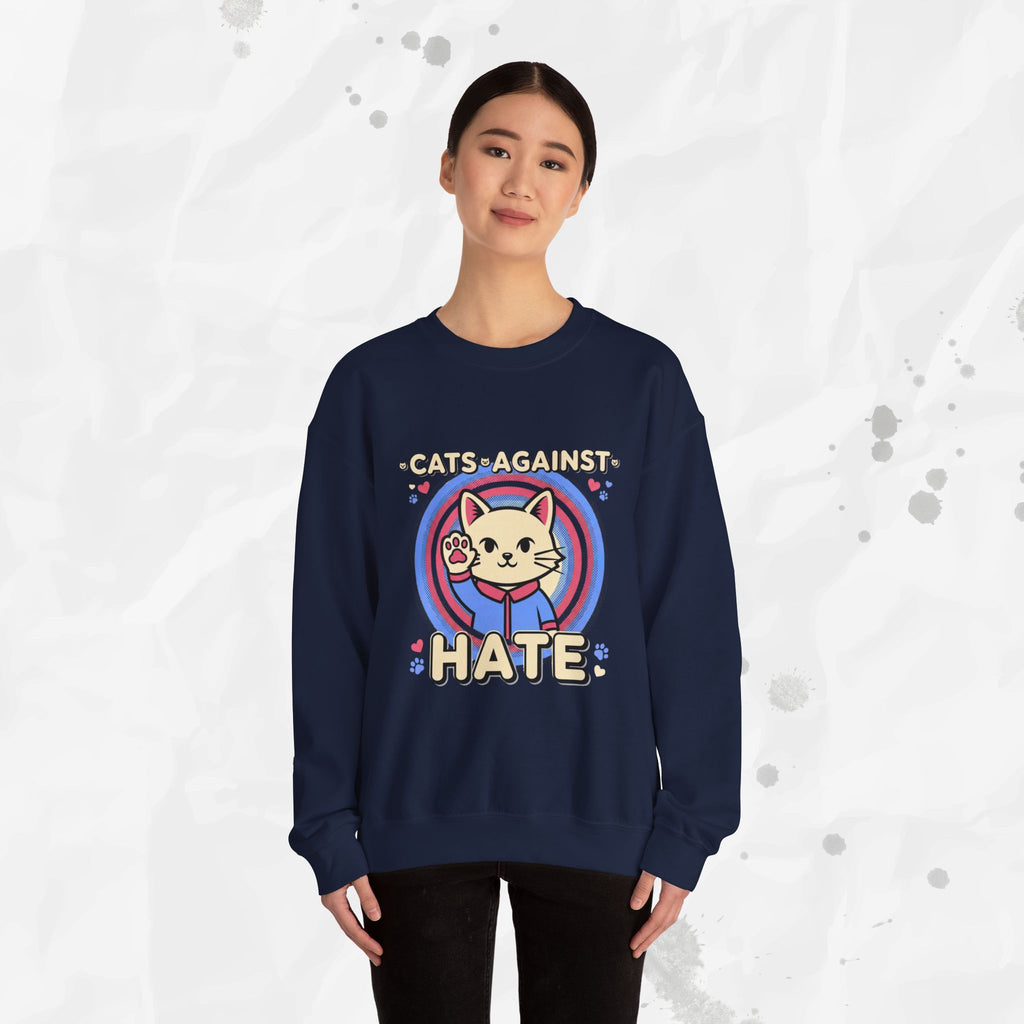 Cats Against Hate – Crewneck Sweatshirt