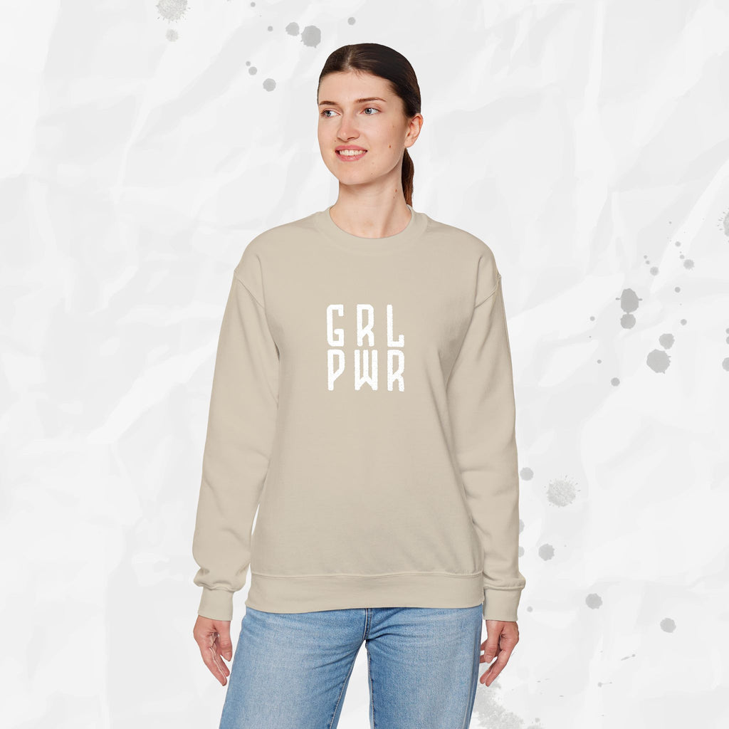 GRL PWR - Embroidered Crewneck Sweatshirt