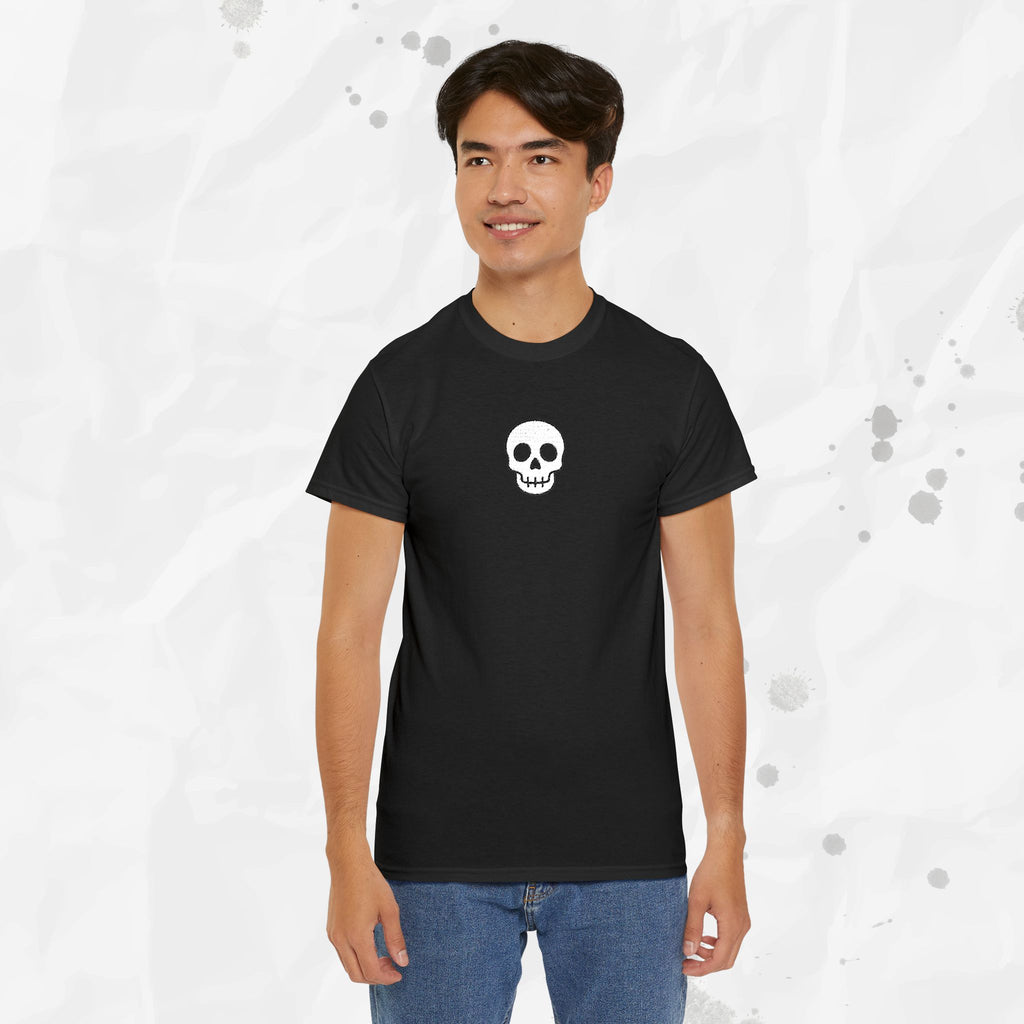 T-shirt brodé à motif tête de mort