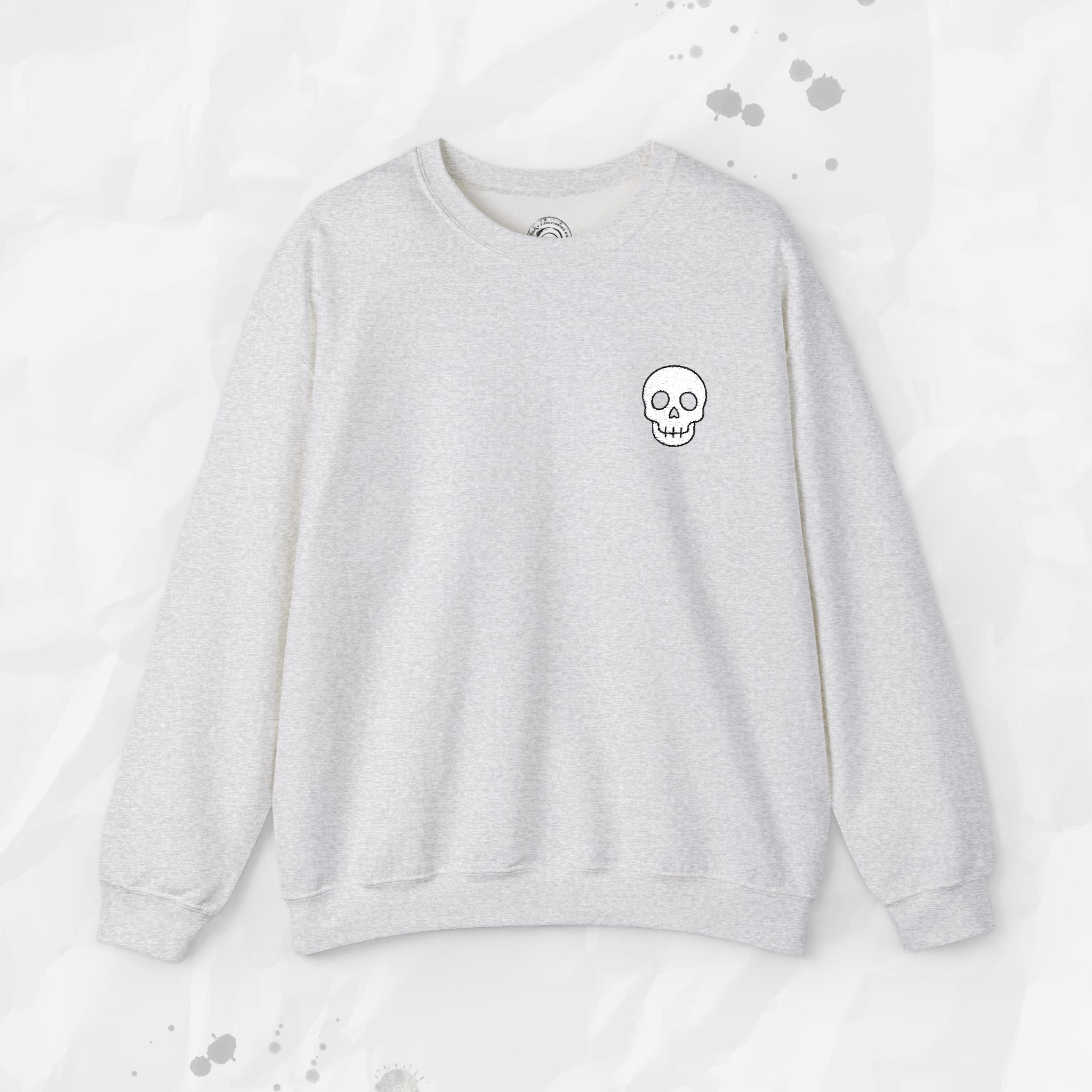 Skull Icon – Embroidered Crewneck Sweatshirt
