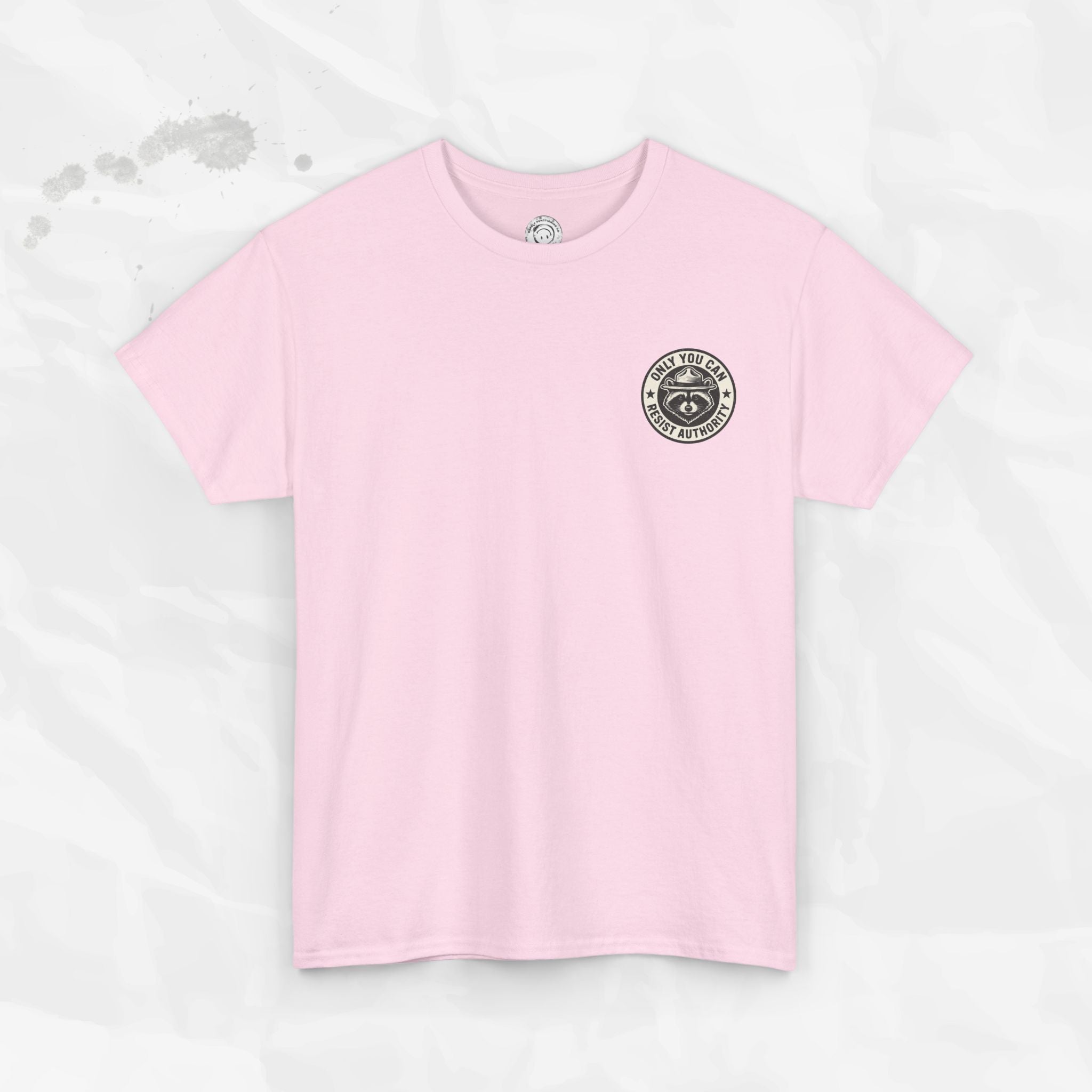 Only You Can Resist Authority – T-Shirt (Pocket Print)