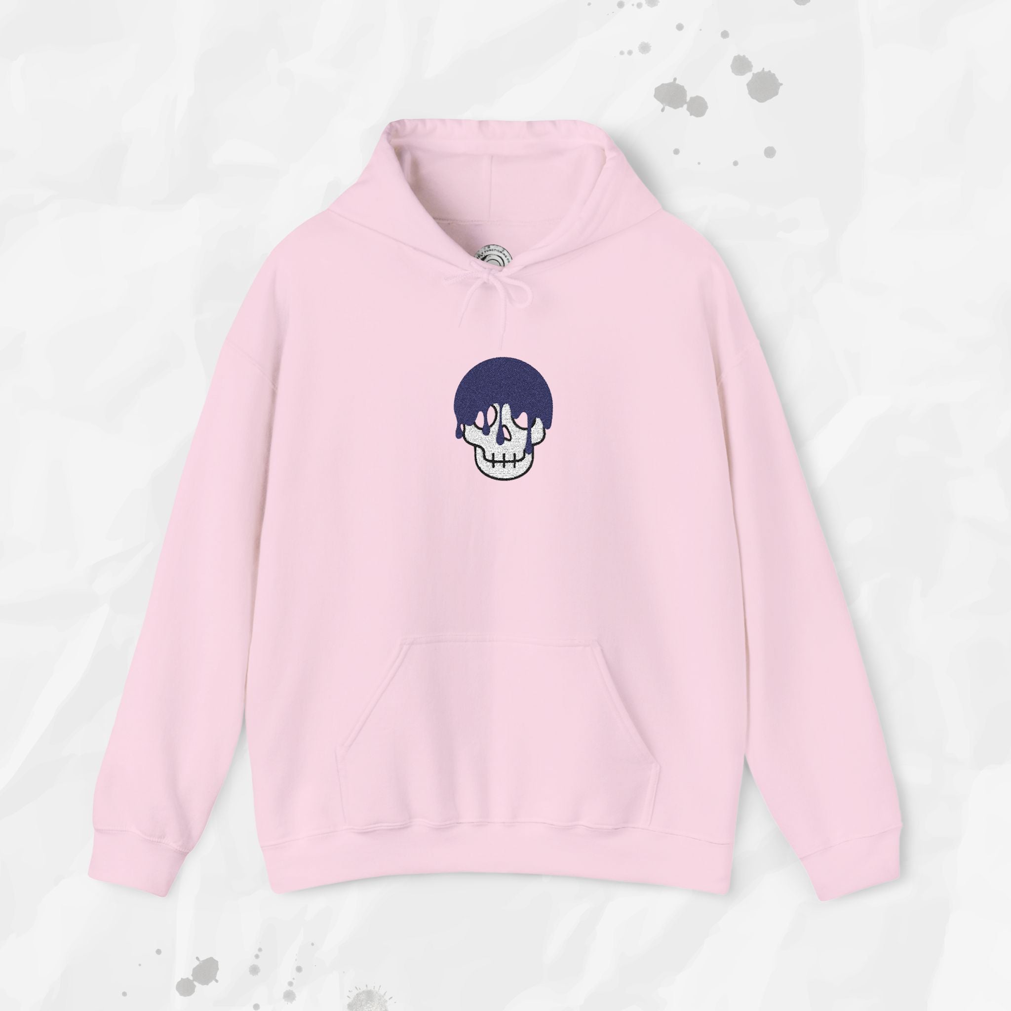 Dripping Skull – Embroidered Hoodie