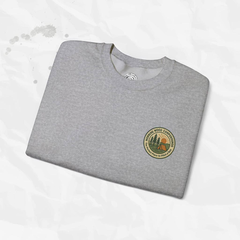 Morning Wood Campgrounds – T-Shirt (Pocket Print)