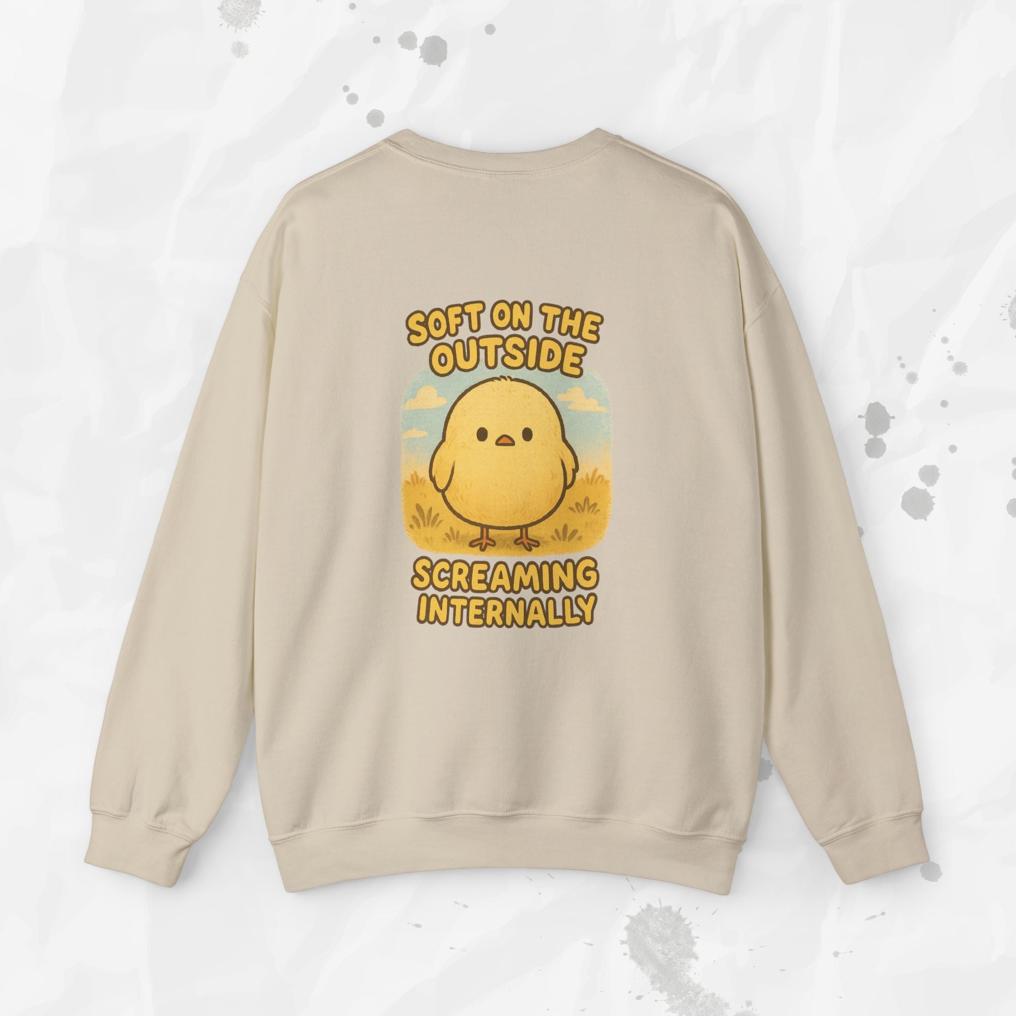 Soft on the Outside Screaming Internally - Crewneck Sweatshirt