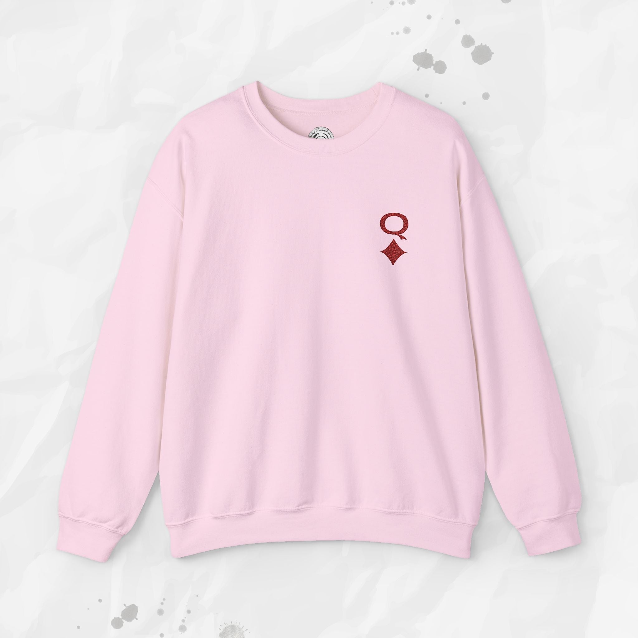 Queen of Diamonds – Embroidered Crewneck Sweatshirt