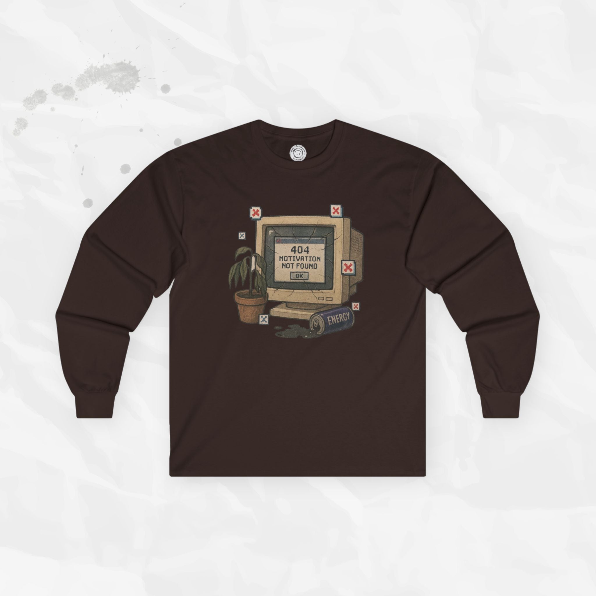 404: Motivation Not Found - Long Sleeve T-Shirt