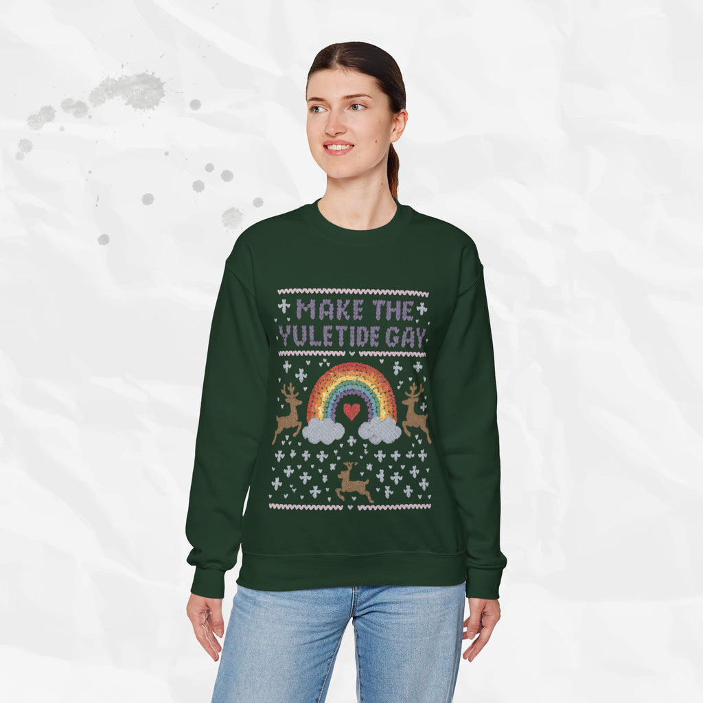 Make the Yuletide Gay – Crewneck Sweatshirt