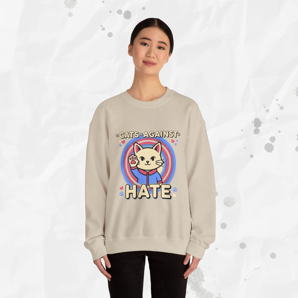 Cats Against Hate – Crewneck Sweatshirt